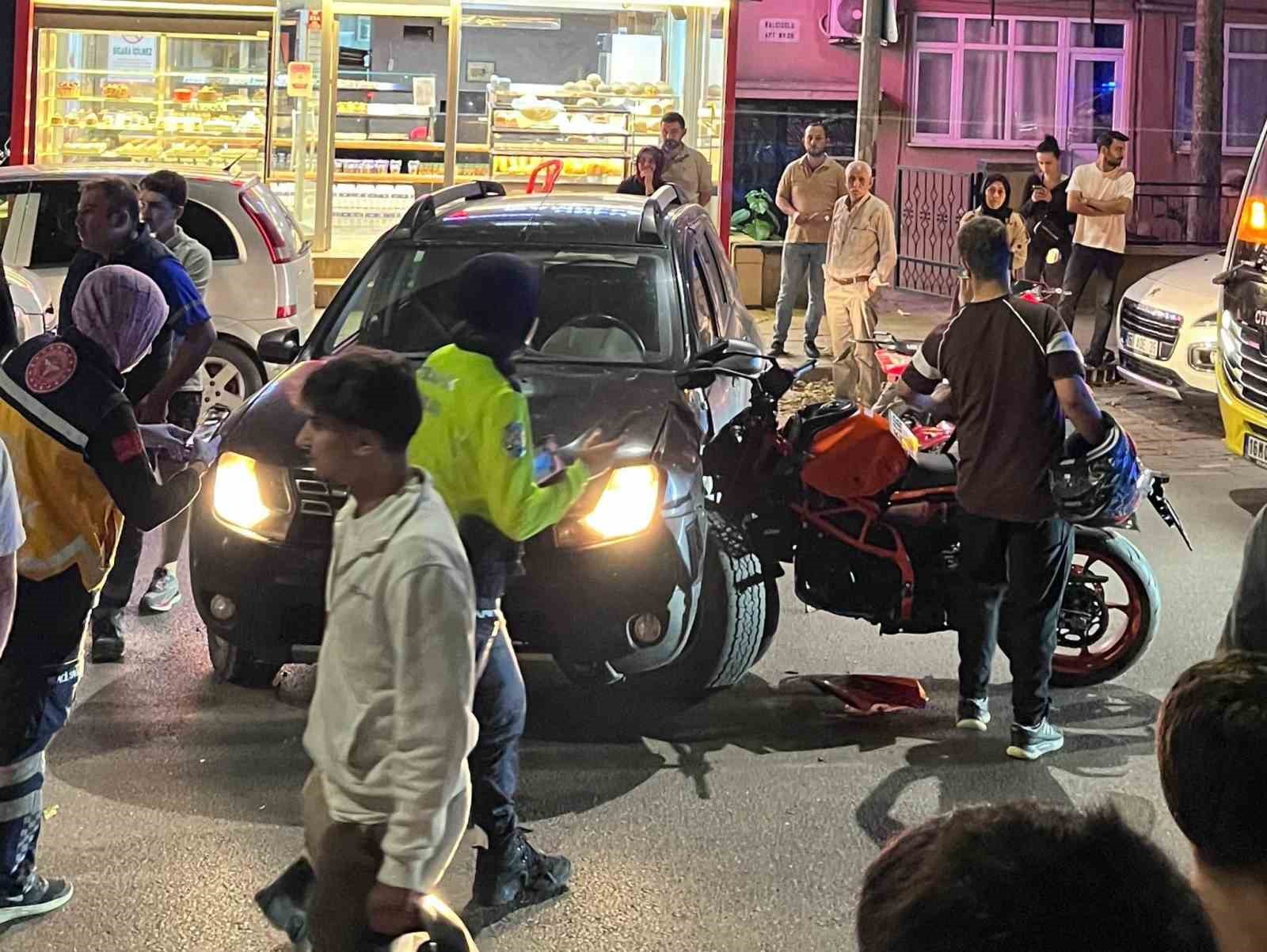 Bursa’da motosiklet ile otomobil çarpıştı: 1 yaralı 4 bursada motosiklet ile otomobil carpisti 1 yarali 0 t93krUHF