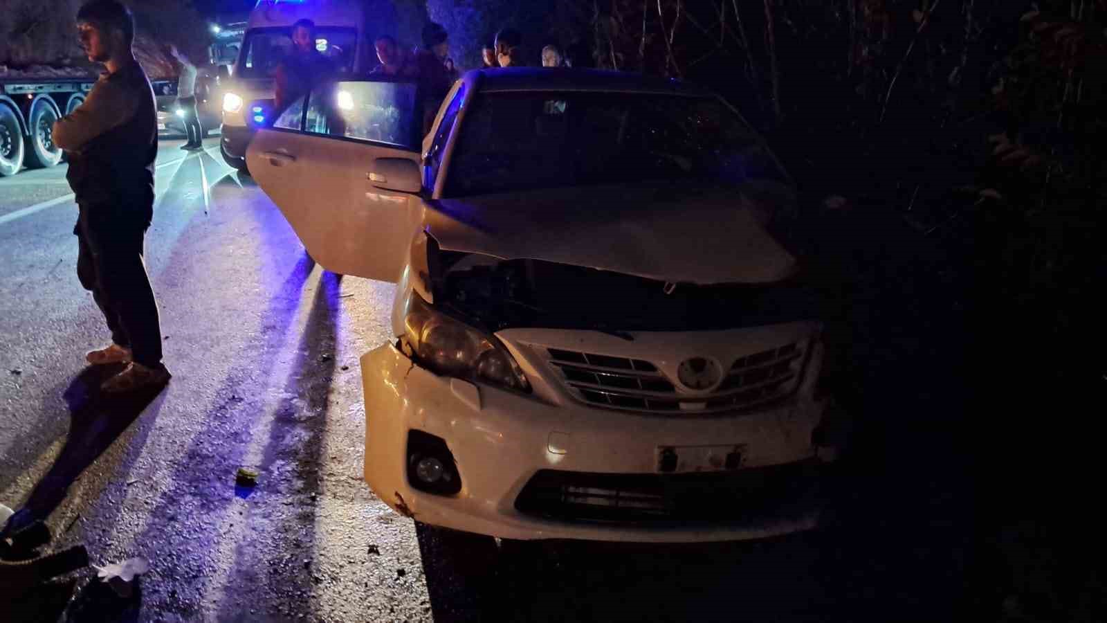 bursada tir ile otomobil carpisti 1 yarali 5 lz69OTve