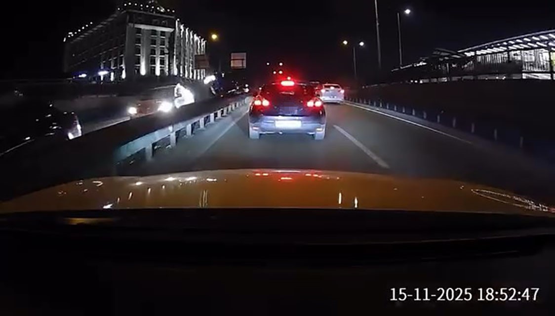 bursada zincirleme kaza kameraya yansidi 6