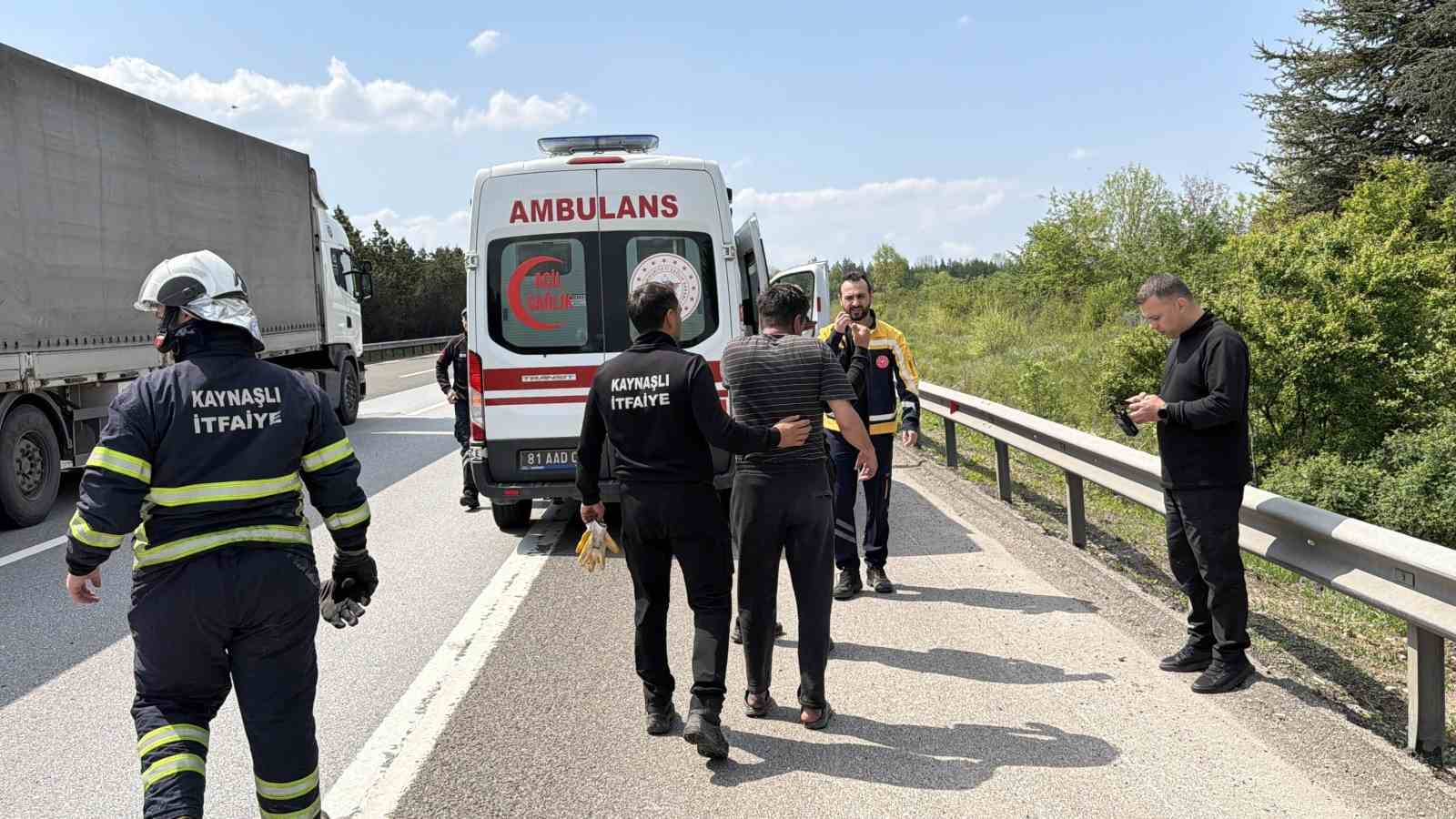 cam yuklu tirda yangin panigi 1 3leKSsK9