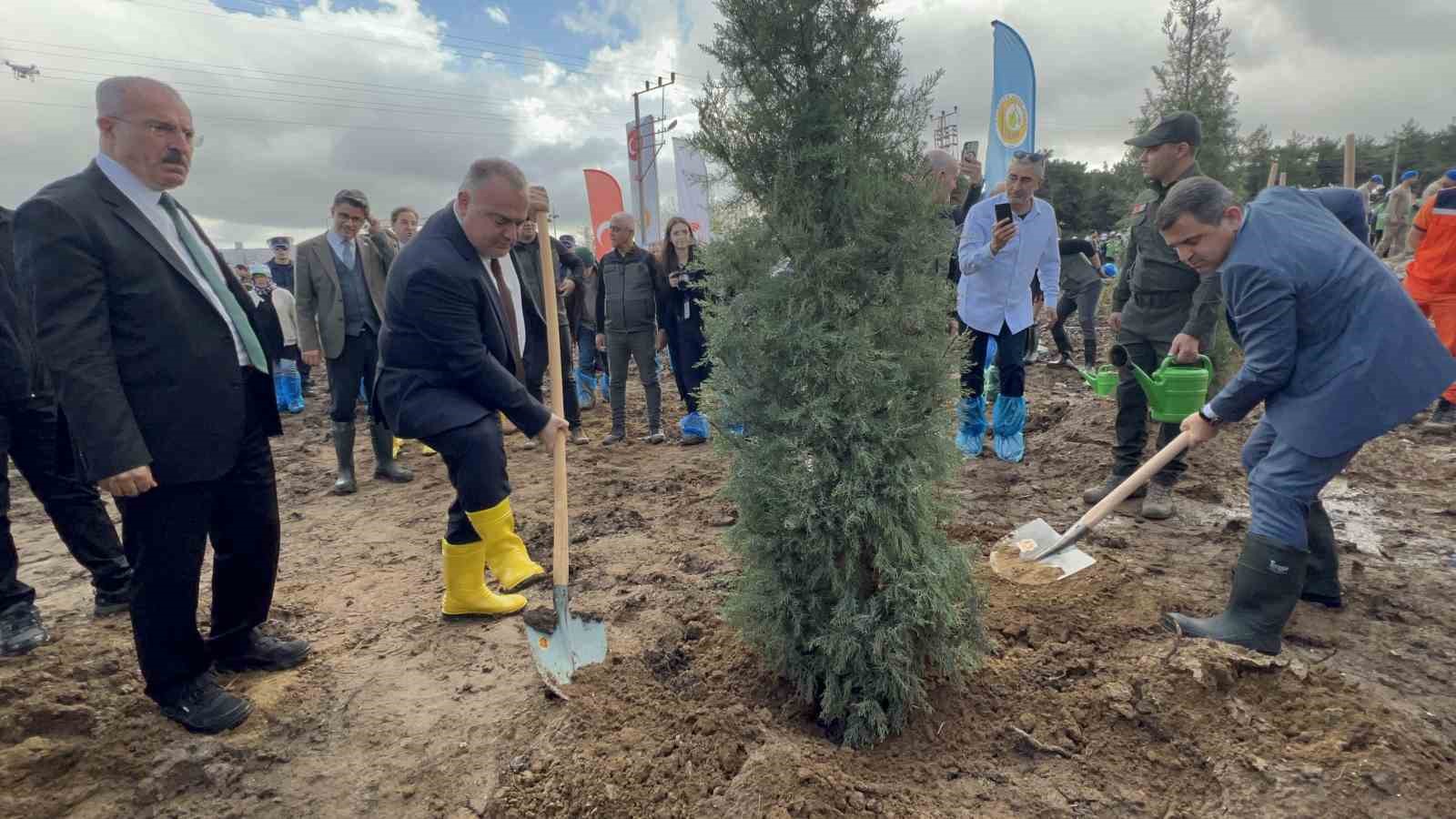 canakkalede milli agaclandirma gunu cercevesinde fidanlar toprakla bulustu 5 WeVtFbED