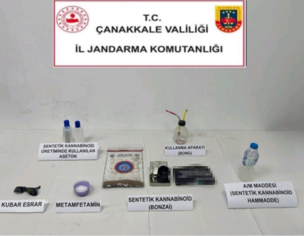 canakkalede uyusturucu operasyonu 1 tutuklama 5 M6rJJSMR