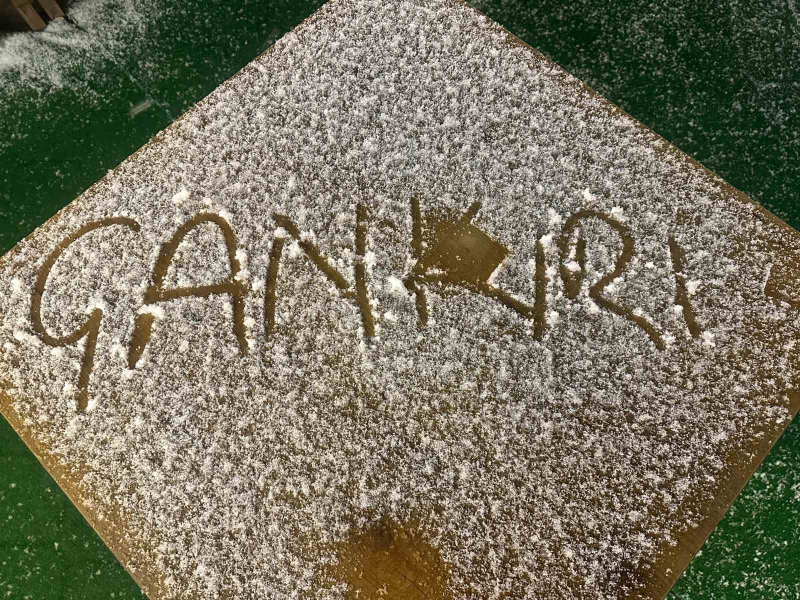 cankirida kar yagisi etkili oldu 0