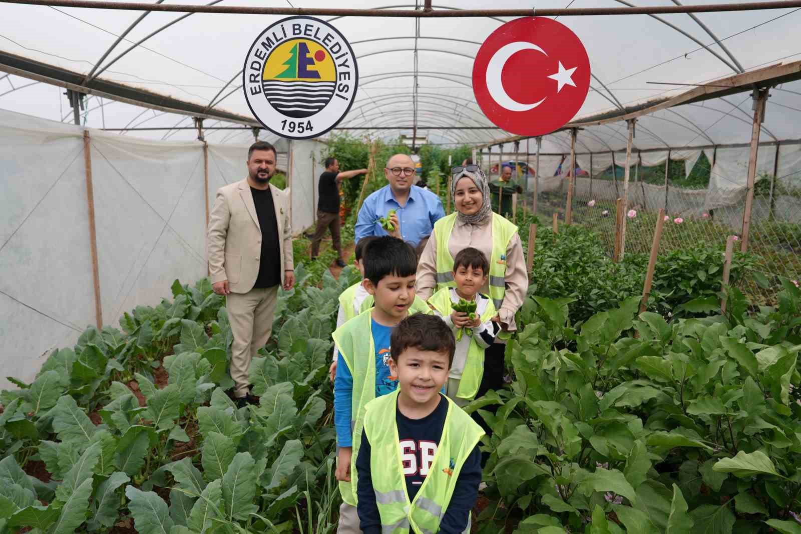 cocuk serasinda minikler yetistirdikleri sebzeleri hasat etti 2