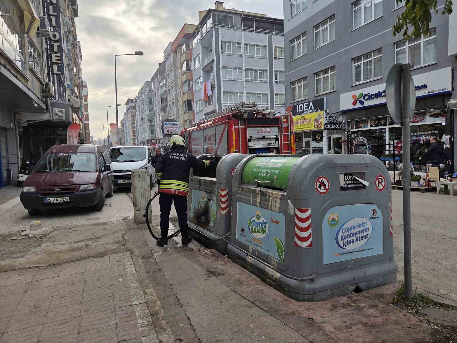 cop konteyneri yanginina itfaiye mudahale etti 0 JYZ3tJs5