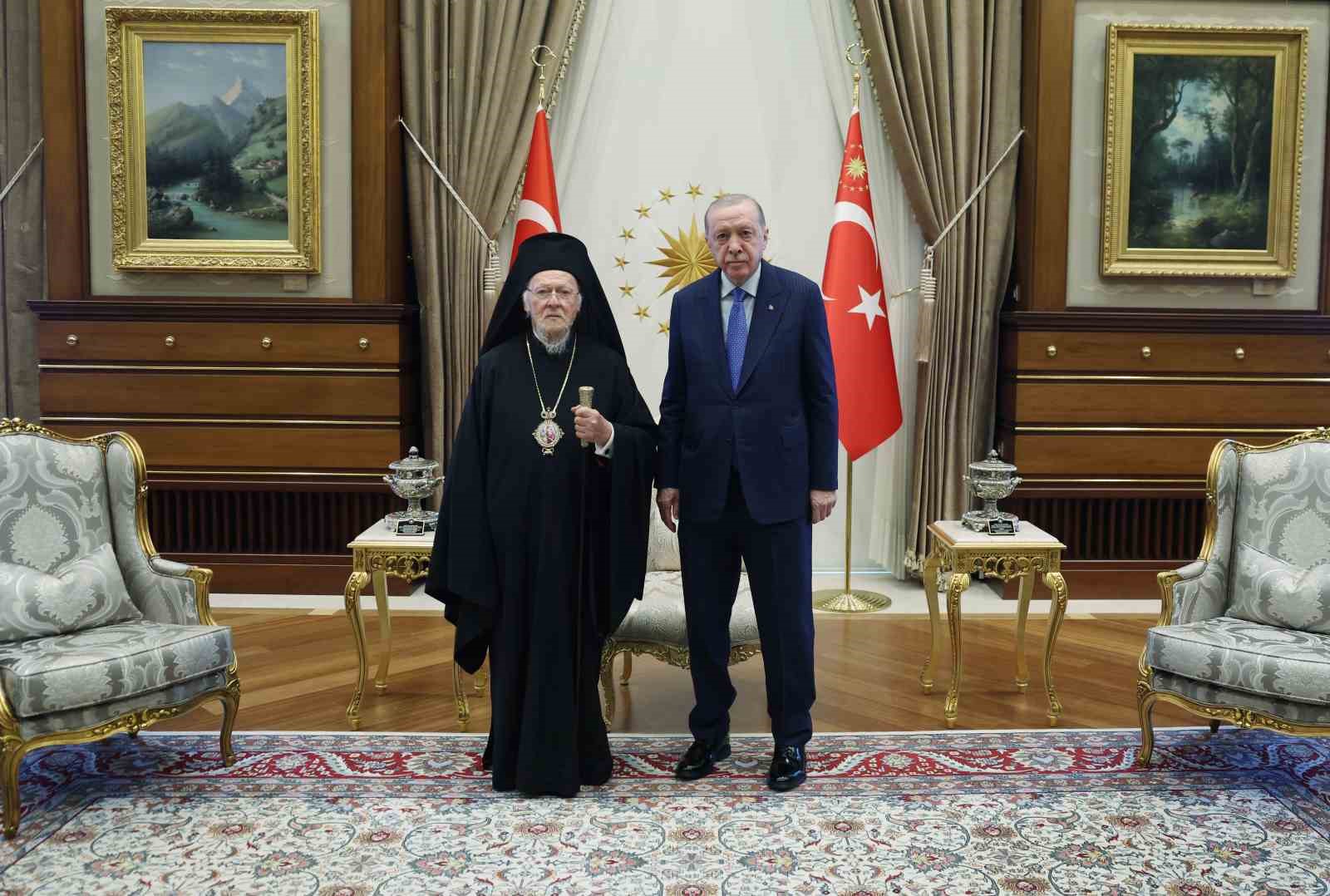 cumhurbaskani erdogan fener rum patrigi bartholomeosu kabul etti 1 iHX7yeP1