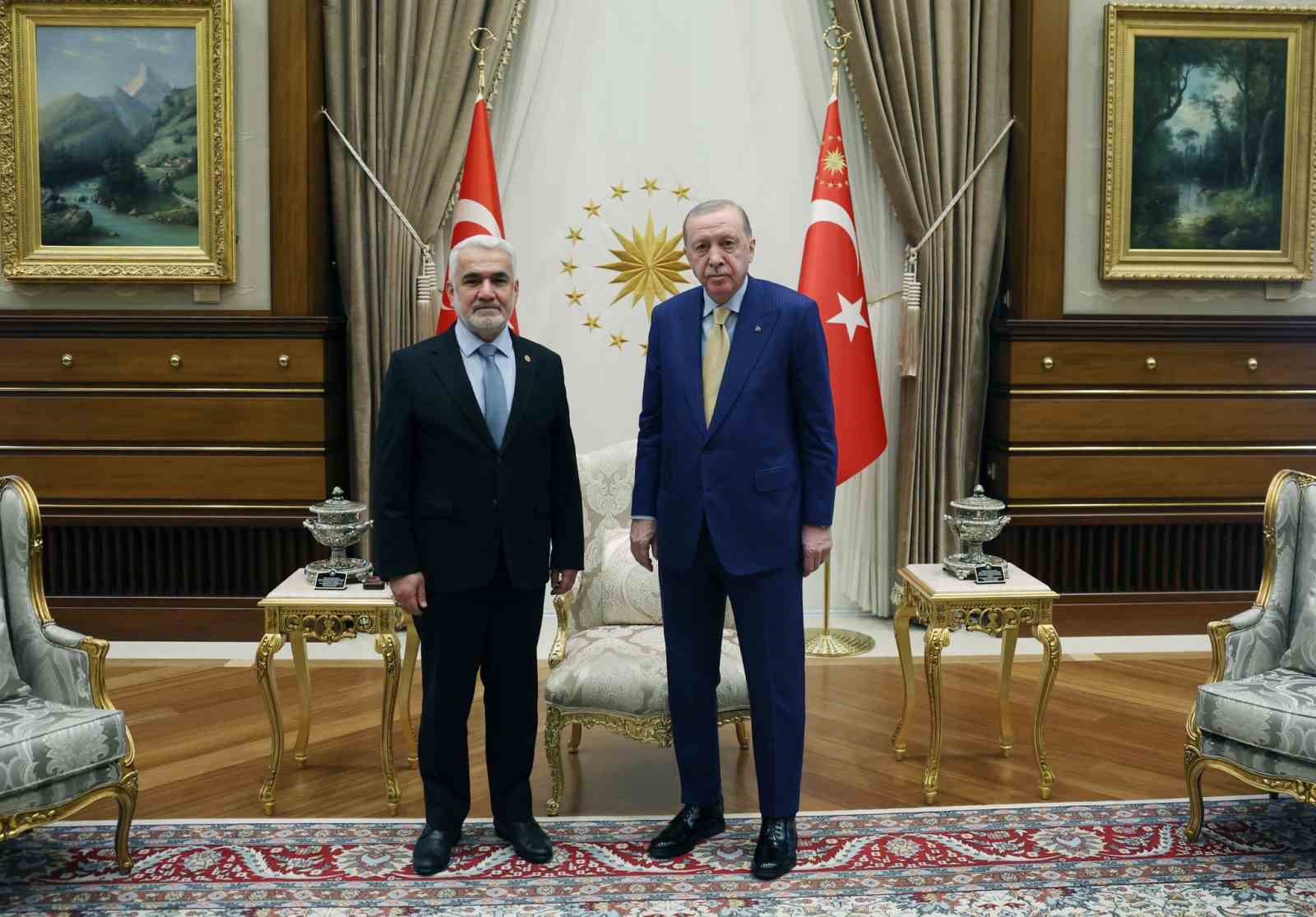 cumhurbaskani erdogan huda par genel baskani yapicioglunu kabul etti 0 Tw9l123l