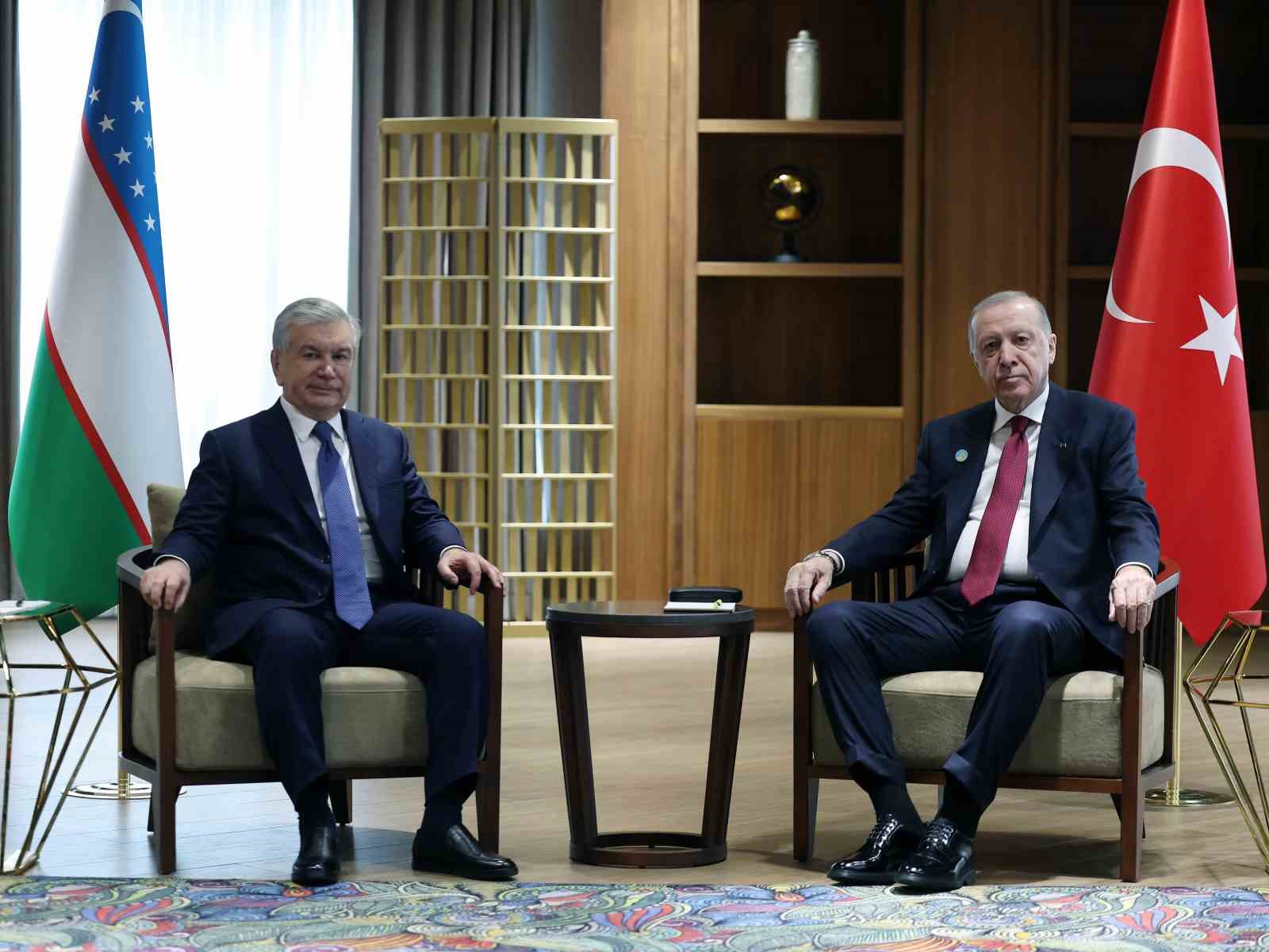 cumhurbaskani erdogan ozbekistan cumhurbaskani mirziyoyev ile gorustu 1 4BCDrScj