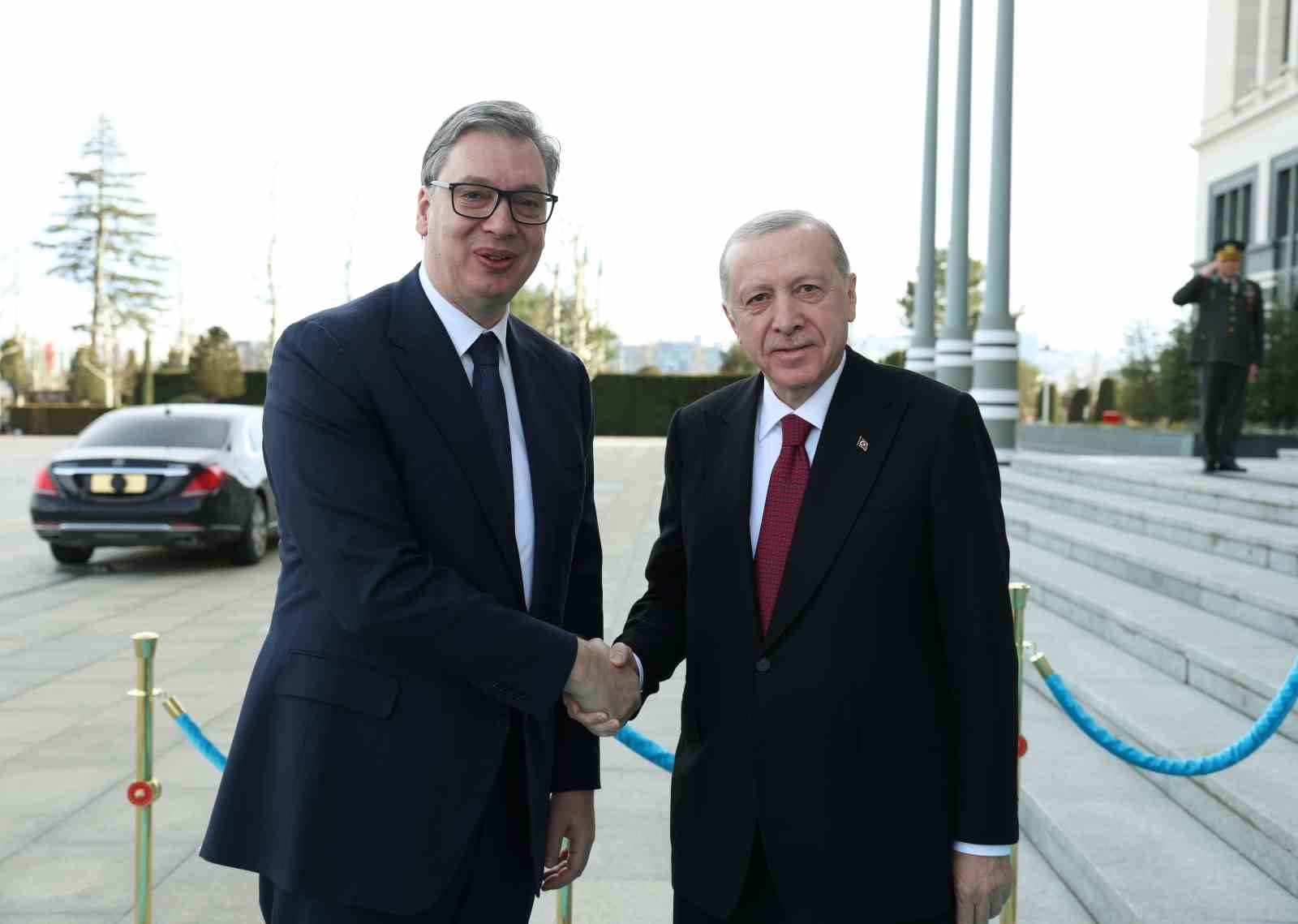 cumhurbaskani erdogan sirbistan cumhurbaskani vucic ile bir araya geldi 0 vVcqIM5n