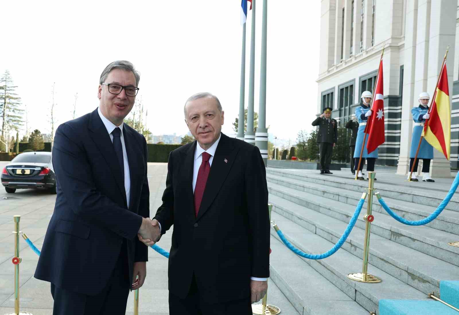 cumhurbaskani erdogan sirbistan cumhurbaskani vucic ile bir araya geldi 1 uNyeyMsi
