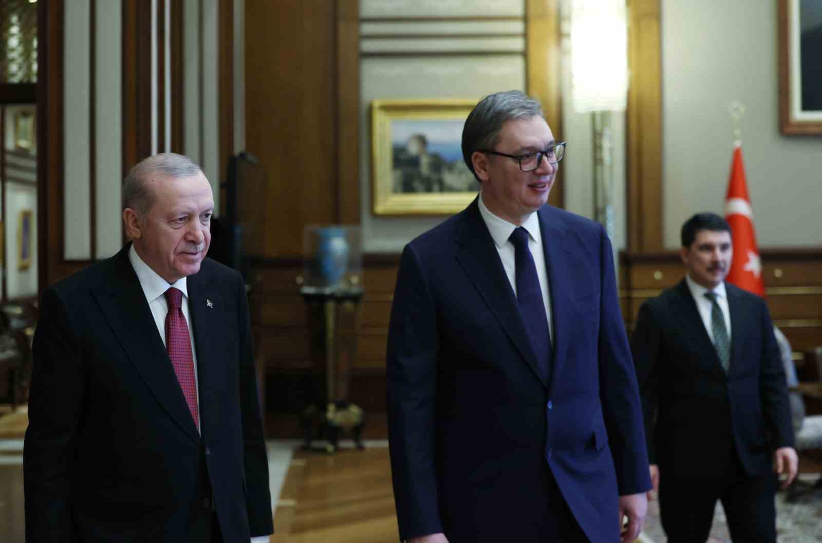 cumhurbaskani erdogan sirbistan cumhurbaskani vucic ile bir araya geldi 11