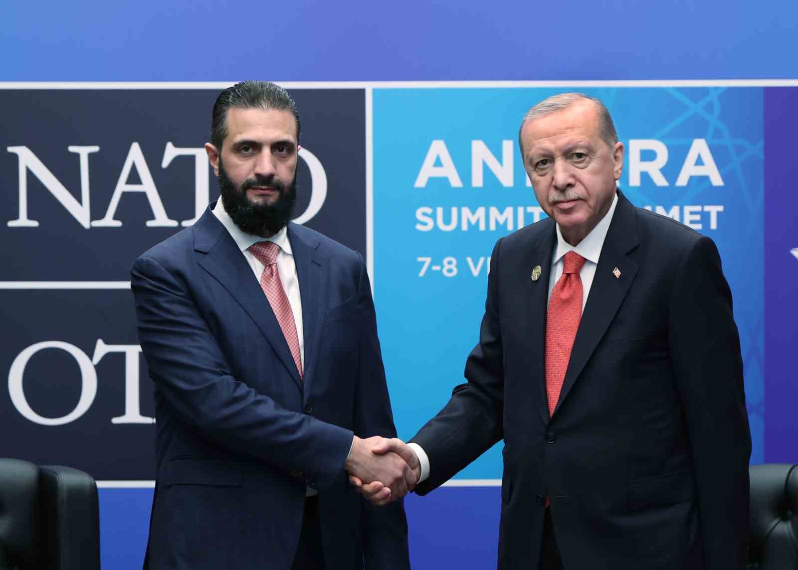 cumhurbaskani erdogan suriye cumhurbaskani ahmed sara bir araya geldi 1