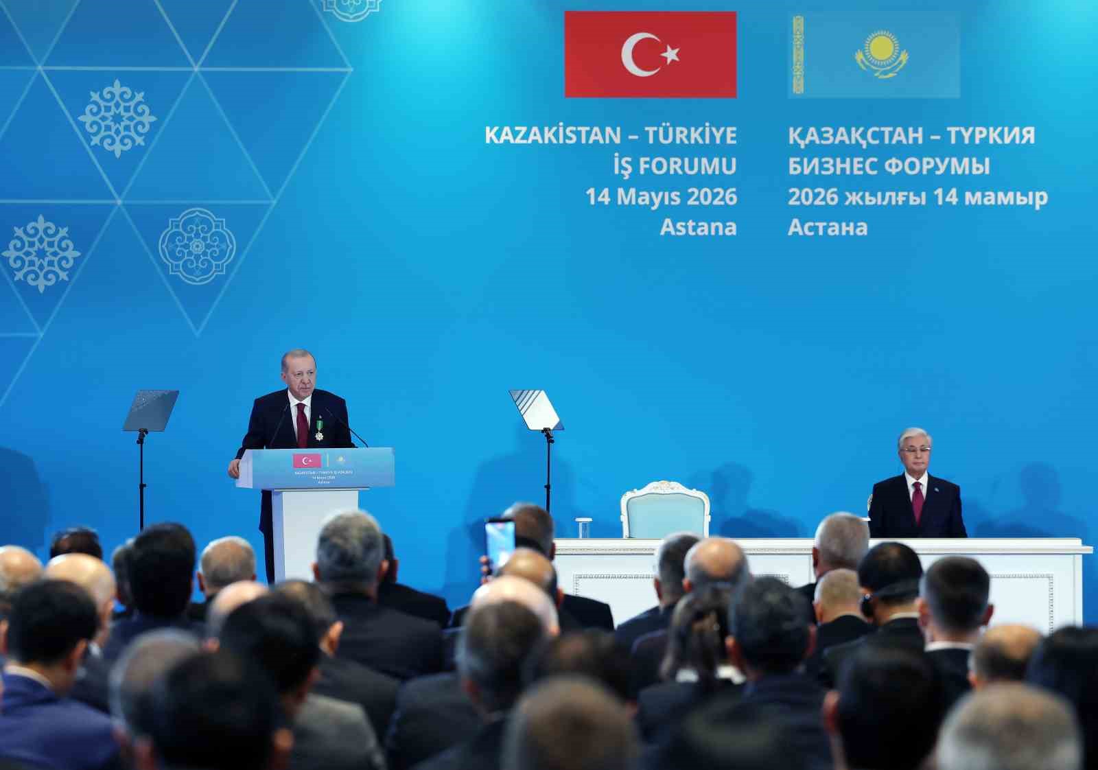 Cumhurbaşkanı Erdoğan Türkiye-Kazakistan İş Forumu kapanışında konuştu:"Hazar Geçişli Orta Koridor’un ihyası için çalışıyoruz" 6 cumhurbaskani erdogan turkiye kazakistan is forumu kapanisinda konustuhazar gecisli orta koridorun ihyasi icin calisiyoruz 2 XOdMFSLf