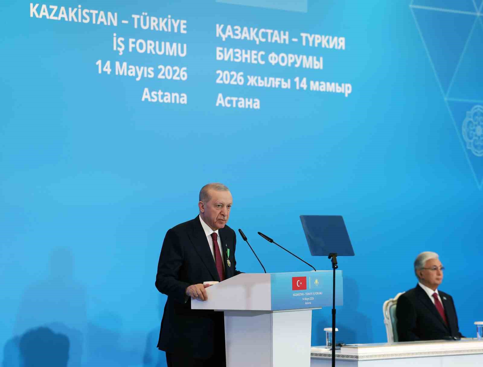 Cumhurbaşkanı Erdoğan Türkiye-Kazakistan İş Forumu kapanışında konuştu:"Hazar Geçişli Orta Koridor’un ihyası için çalışıyoruz" 7 cumhurbaskani erdogan turkiye kazakistan is forumu kapanisinda konustuhazar gecisli orta koridorun ihyasi icin calisiyoruz 3 6268IINe