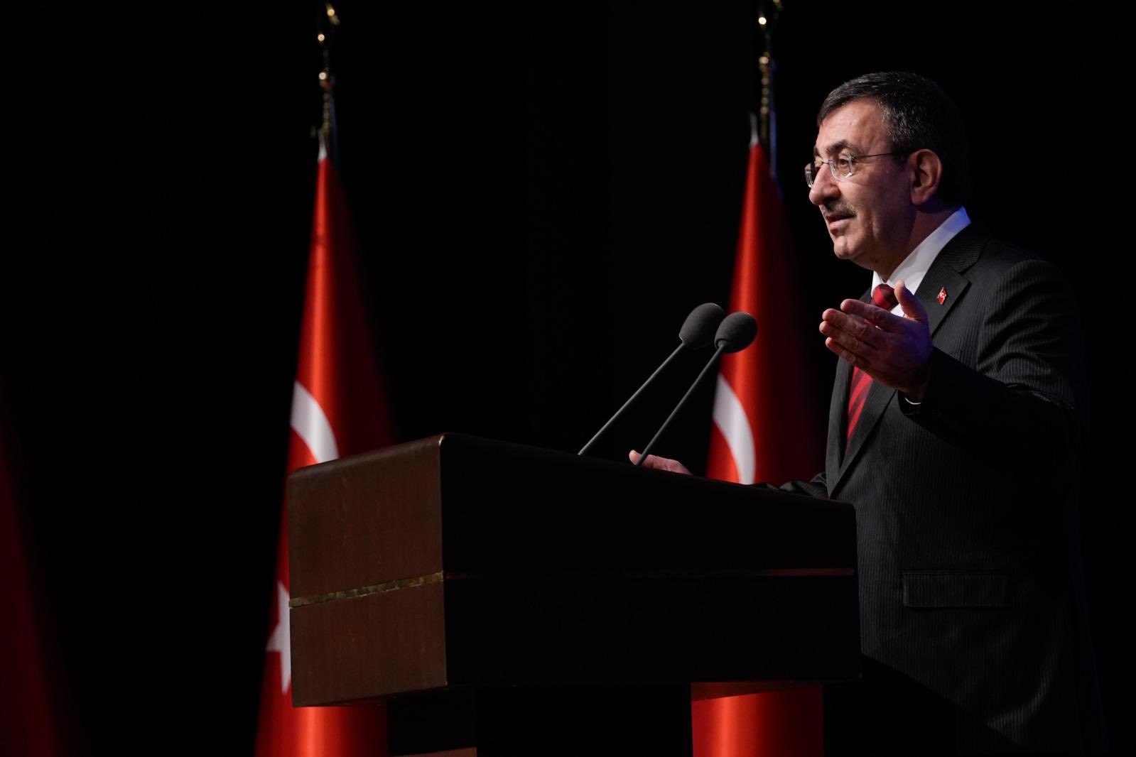 Cumhurbaşkanı Yardımcısı Yılmaz: "Beyannamenin en ağır ihlal edildiği coğrafyanın başında Gazze ve Filistin toprakları yer almaktadır" 6 cumhurbaskani yardimcisi yilmaz beyannamenin en agir ihlal edildigi cografyanin basinda gazze ve filistin topraklari LkqY7dJ6