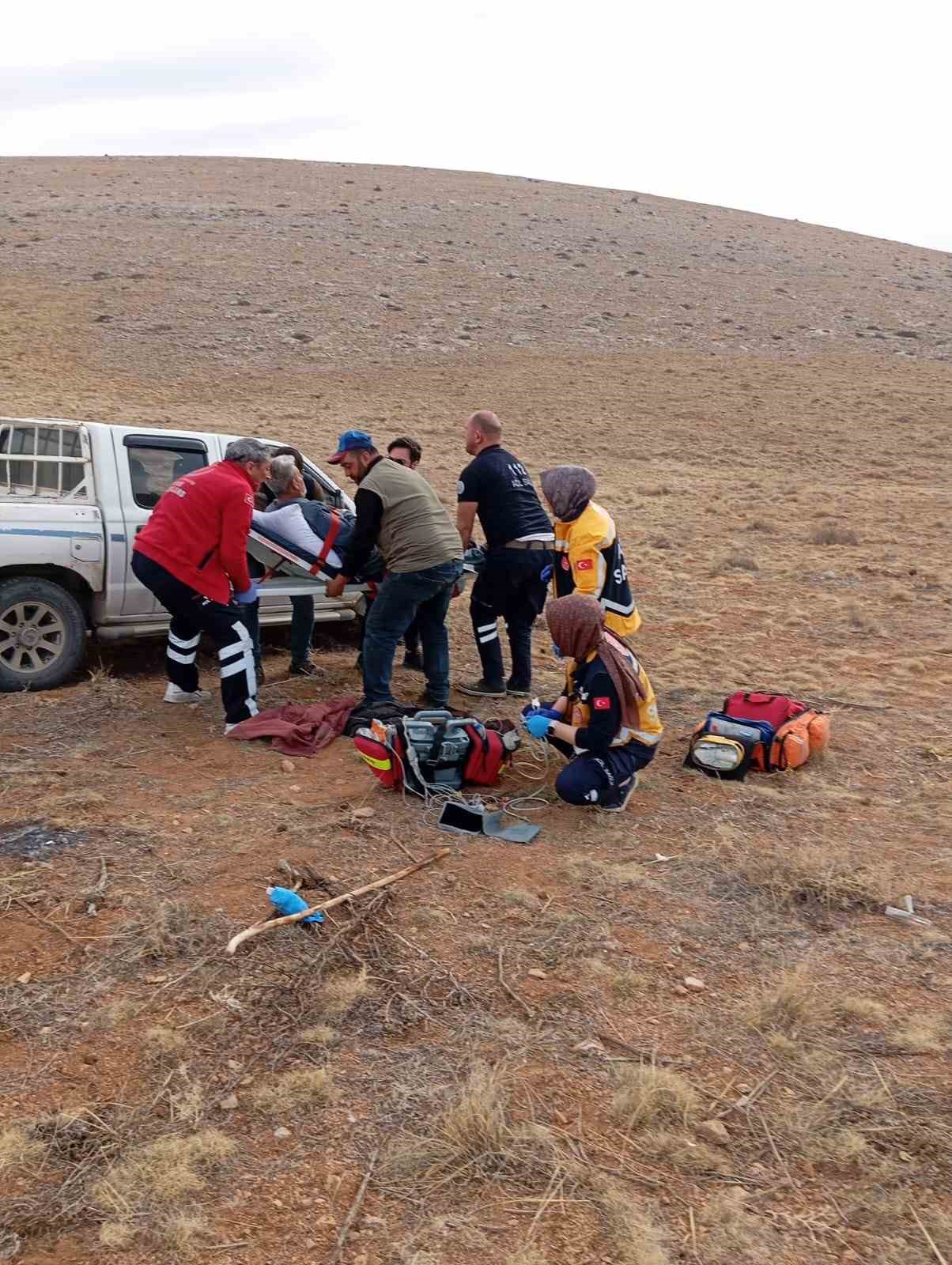 dagda kalp krizi geciren cobanin imdadina hava ambulansi yetisti 1 HUv7jgLz