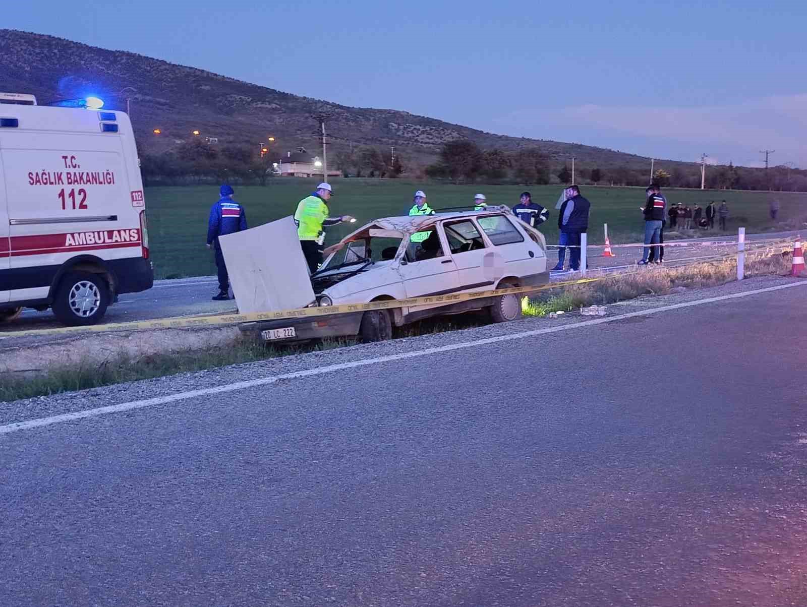 Denizli’de otomobil takla attı: 1 ölü, 4 yaralı 6 denizlide otomobil takla atti 1 olu 4 yarali 2 n2y7Wn9u