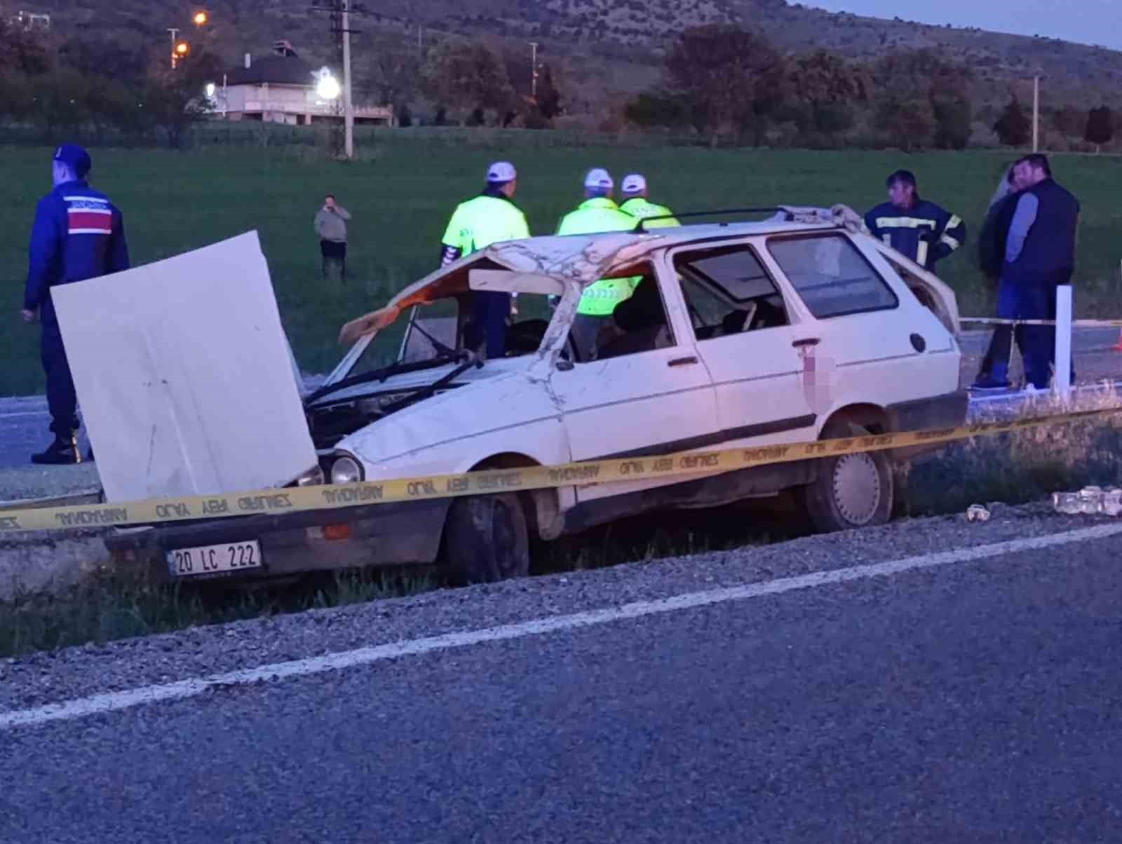 Denizli’de otomobil takla attı: 1 ölü, 4 yaralı 7 denizlide otomobil takla atti 1 olu 4 yarali 3 MTslmjzN