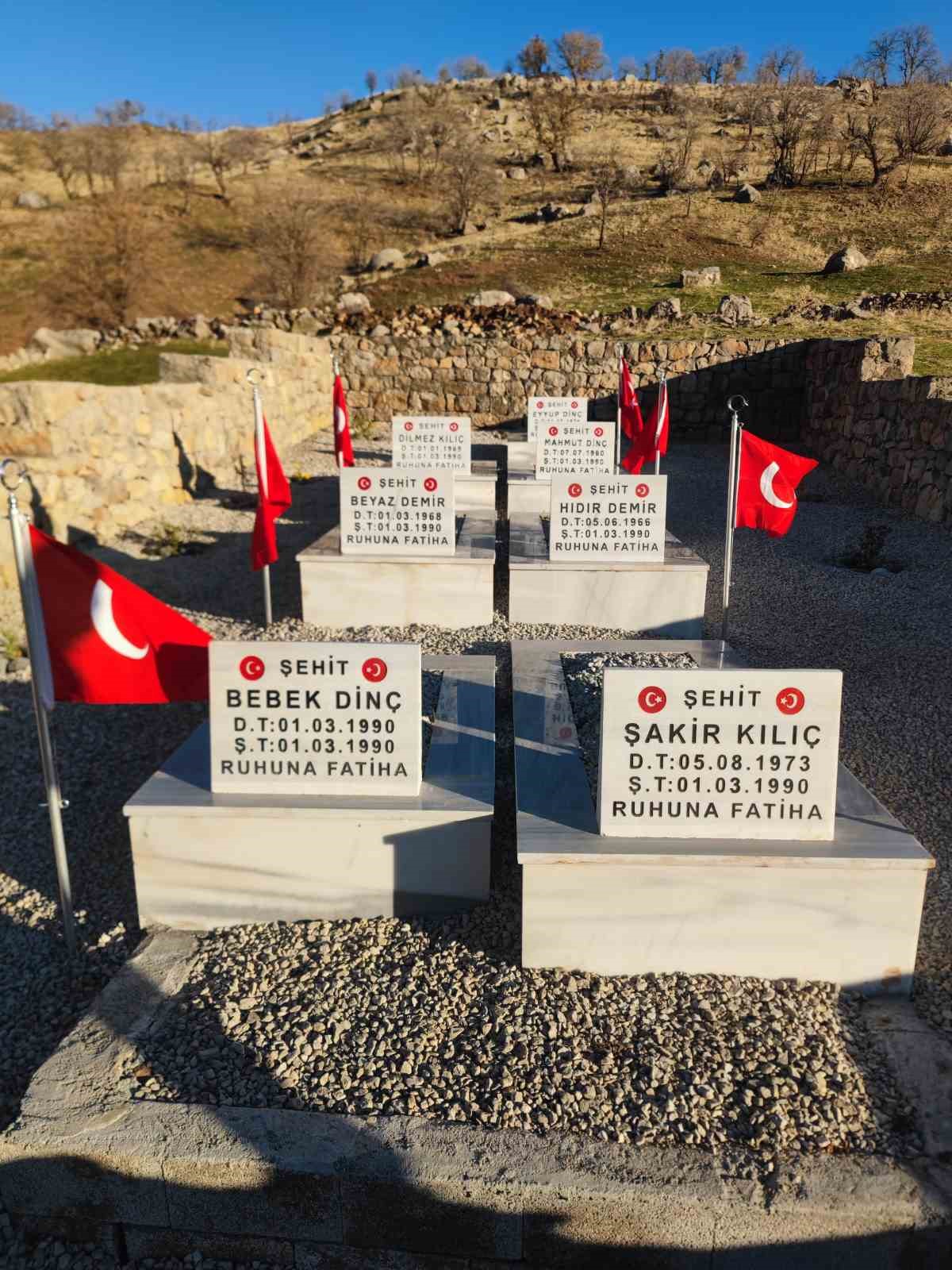 derecikte vefa ornegi sehit mezarliklari yeniden yapildi 3