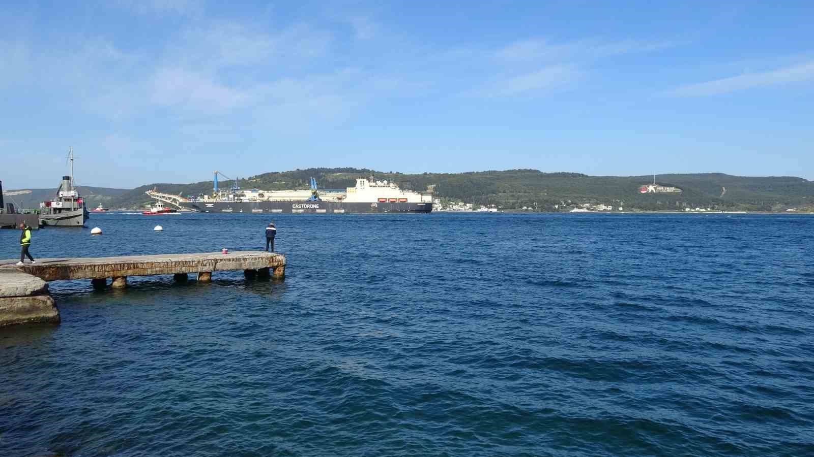 Derin denizlerde boru döşeme gemisi ’Castorone’, Çanakkale Boğazı’ndan geçti 5 derin denizlerde boru doseme gemisi castorone canakkale bogazindan gecti 1 s2CjKPiS