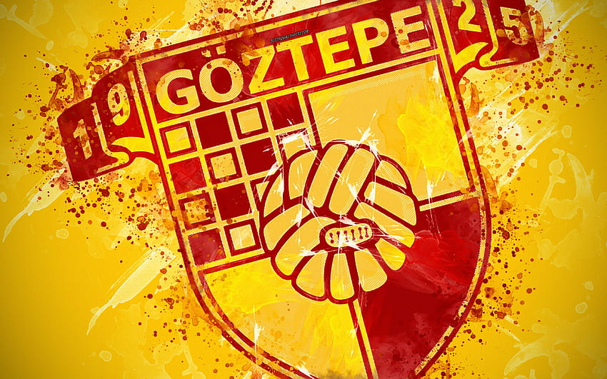 desktop wallpaper goztepe sk paint art logo creative goztepe sk
