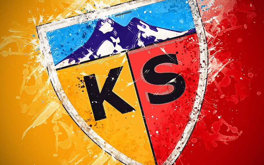 desktop wallpaper kayserispor fc paint art logo creative