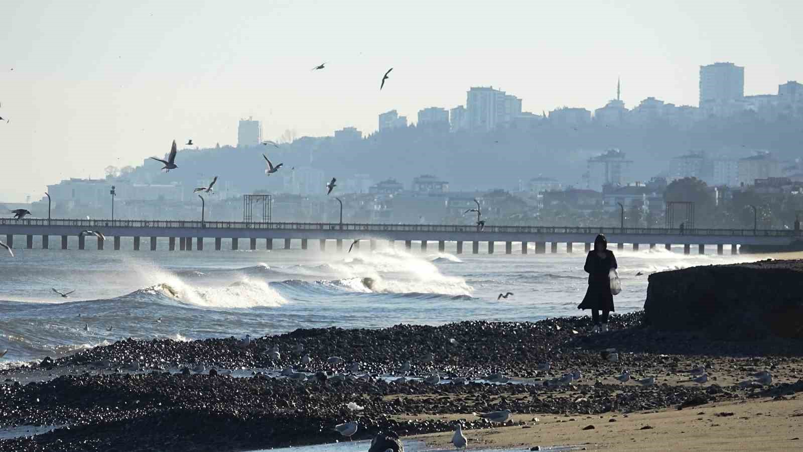 dev dalgalarin ardindan samsun sahilinde tasli manzara 0 pWXnglII