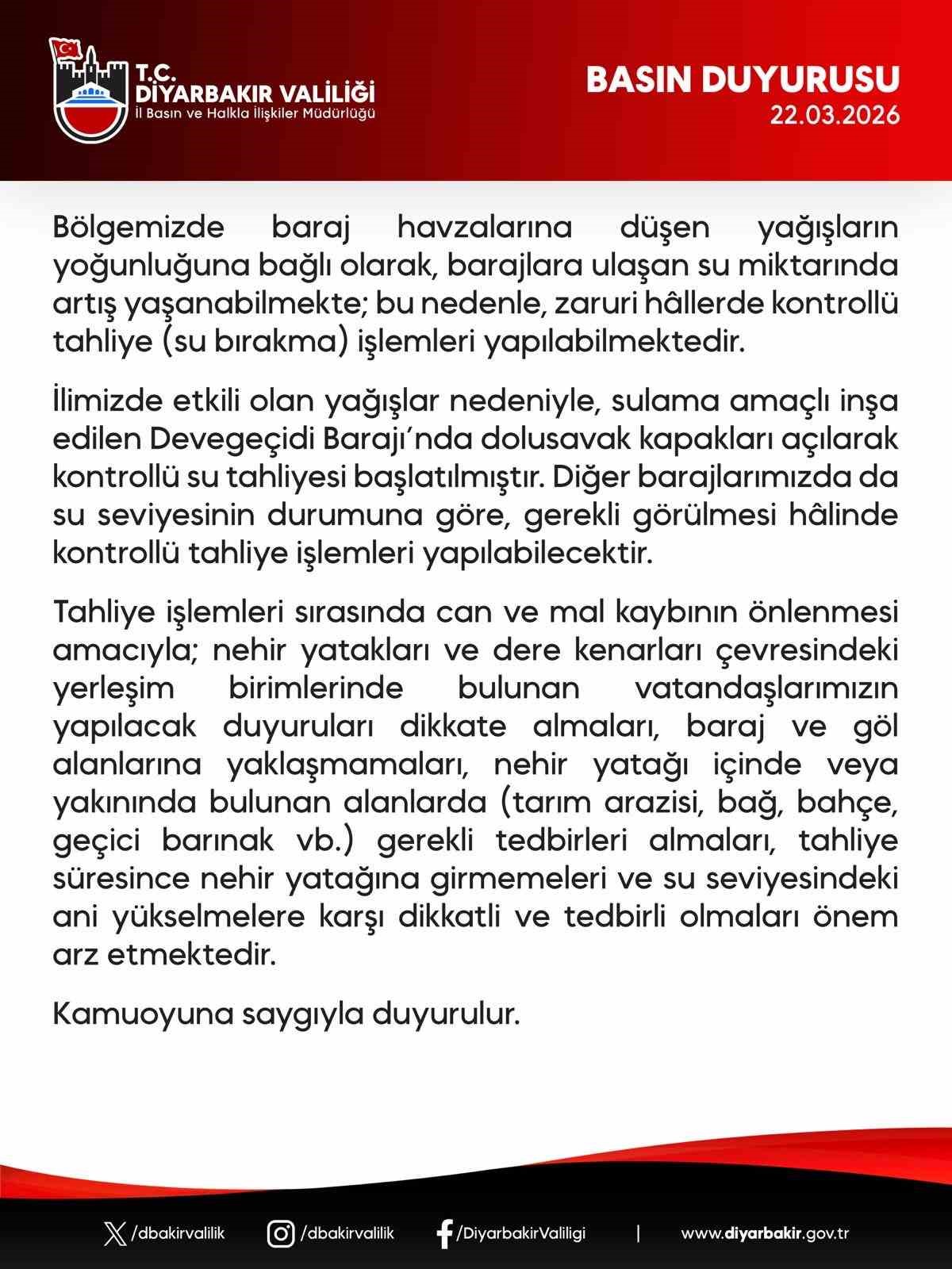 devegecidi barajinda su tahliyesine baslandi 0 9ynBRl4D