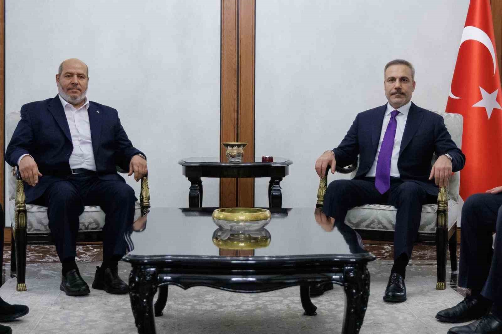disisleri bakani fidan hamas siyasi buro uyesi halil hayye ile gorustu 1 8aOzTWSC