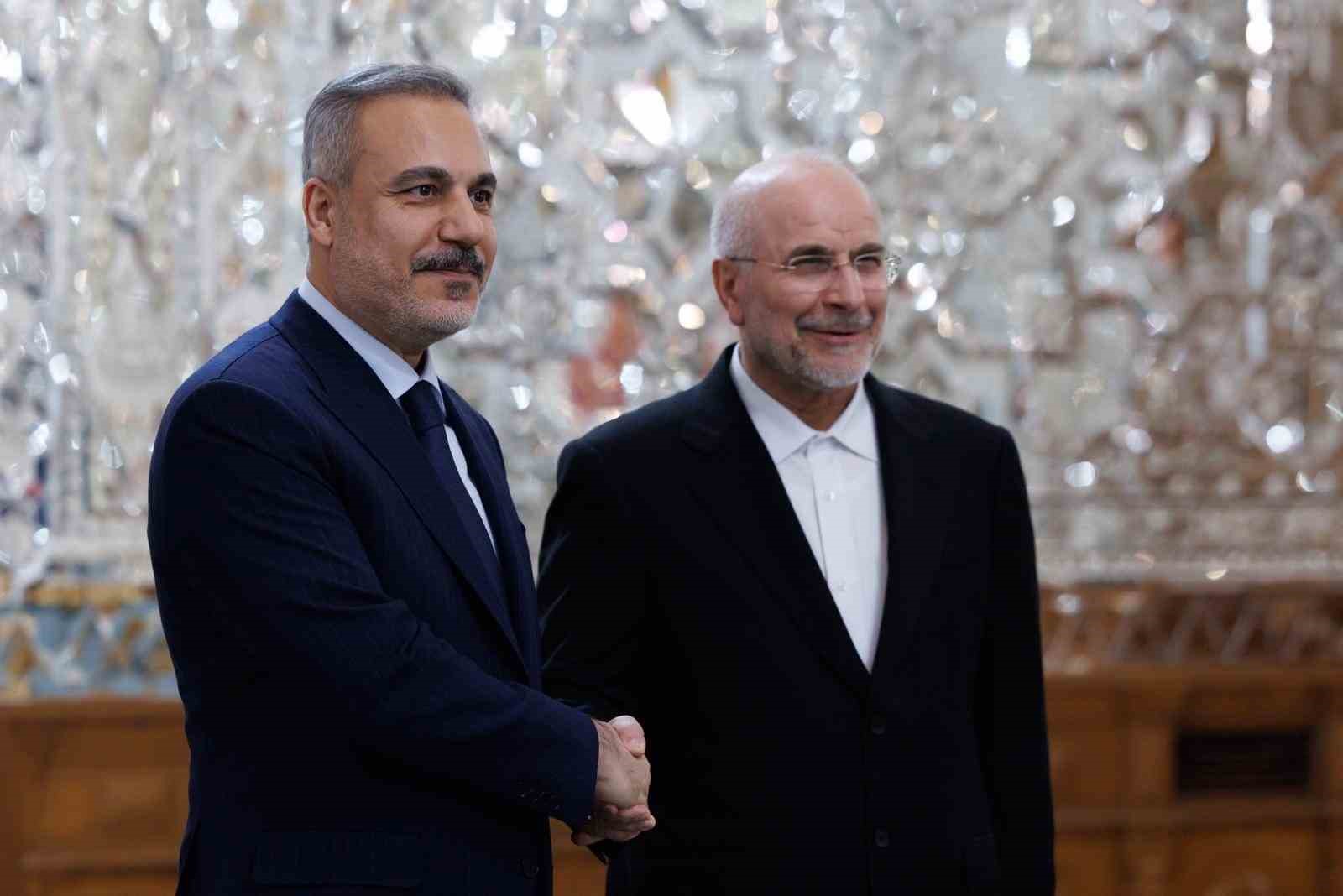 disisleri bakani fidan iran islami danisma meclisi baskani galibaf ile gorustu 7