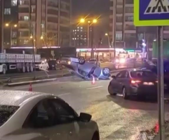 diyarbakirda otomobil takla atti 1 yarali 0