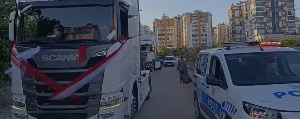 dugun konvoyunda havali korna calan 8 kamyon surucusune 168 bin tl ceza 1 Y2ZWJ8d4