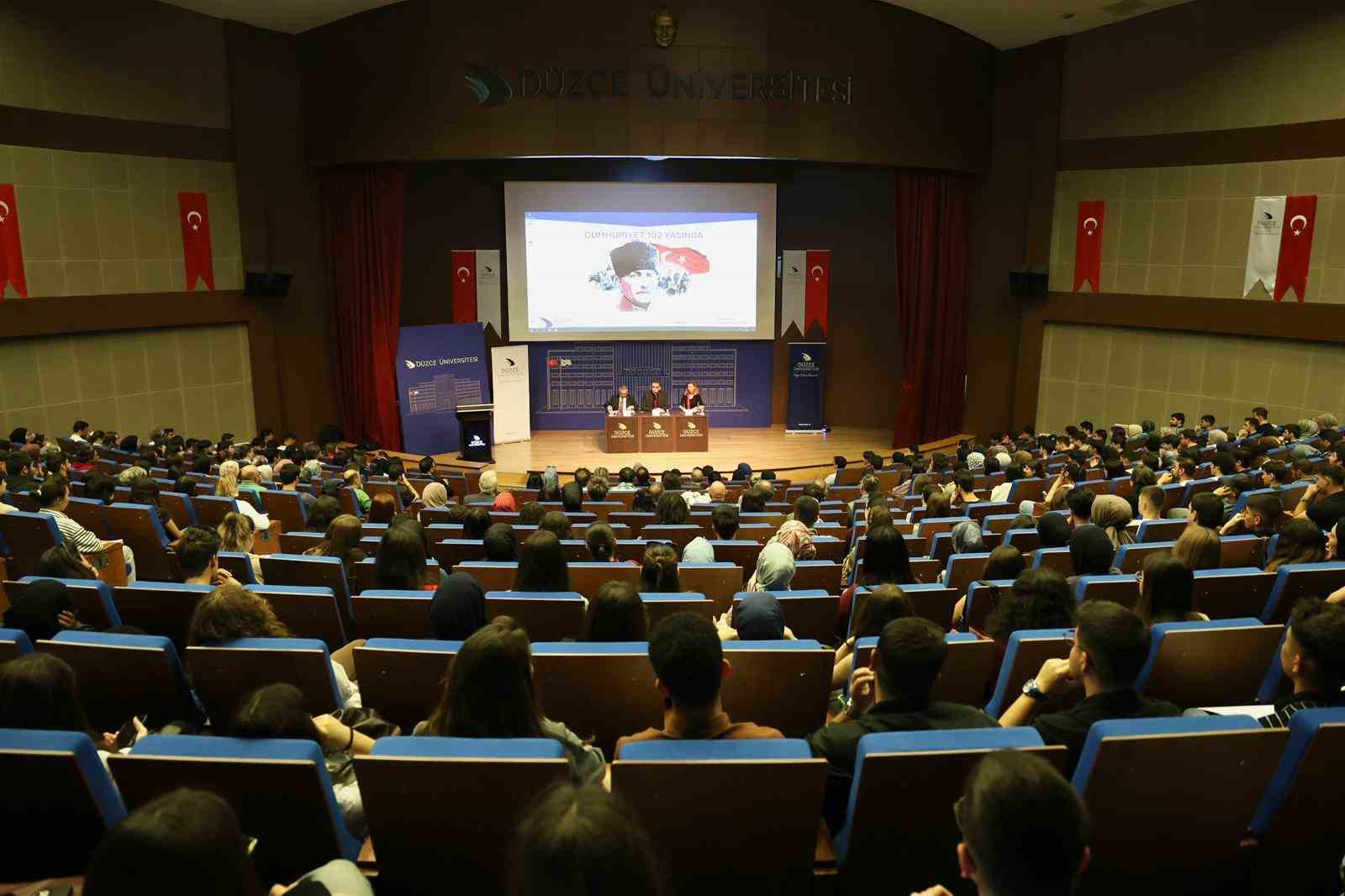 Düzce Üniversitesi Rektörü Prof. Dr. Sözbir: "102 yıl önce bu topraklarda bir umut yeşerdi" 6 duzce universitesi rektoru prof dr sozbir 102 yil once bu topraklarda bir umut yeserdi TEifRNhR