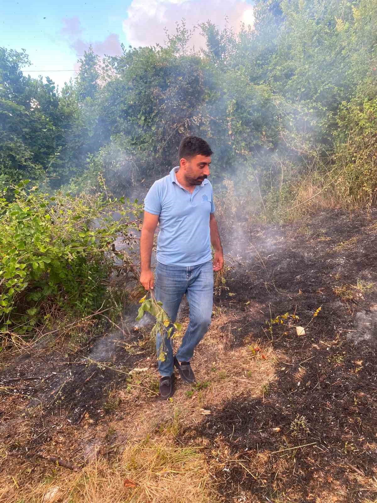 Düzce’de fındıklıkta korkutan yangın 6 duzcede findiklikta korkutan yangin 2