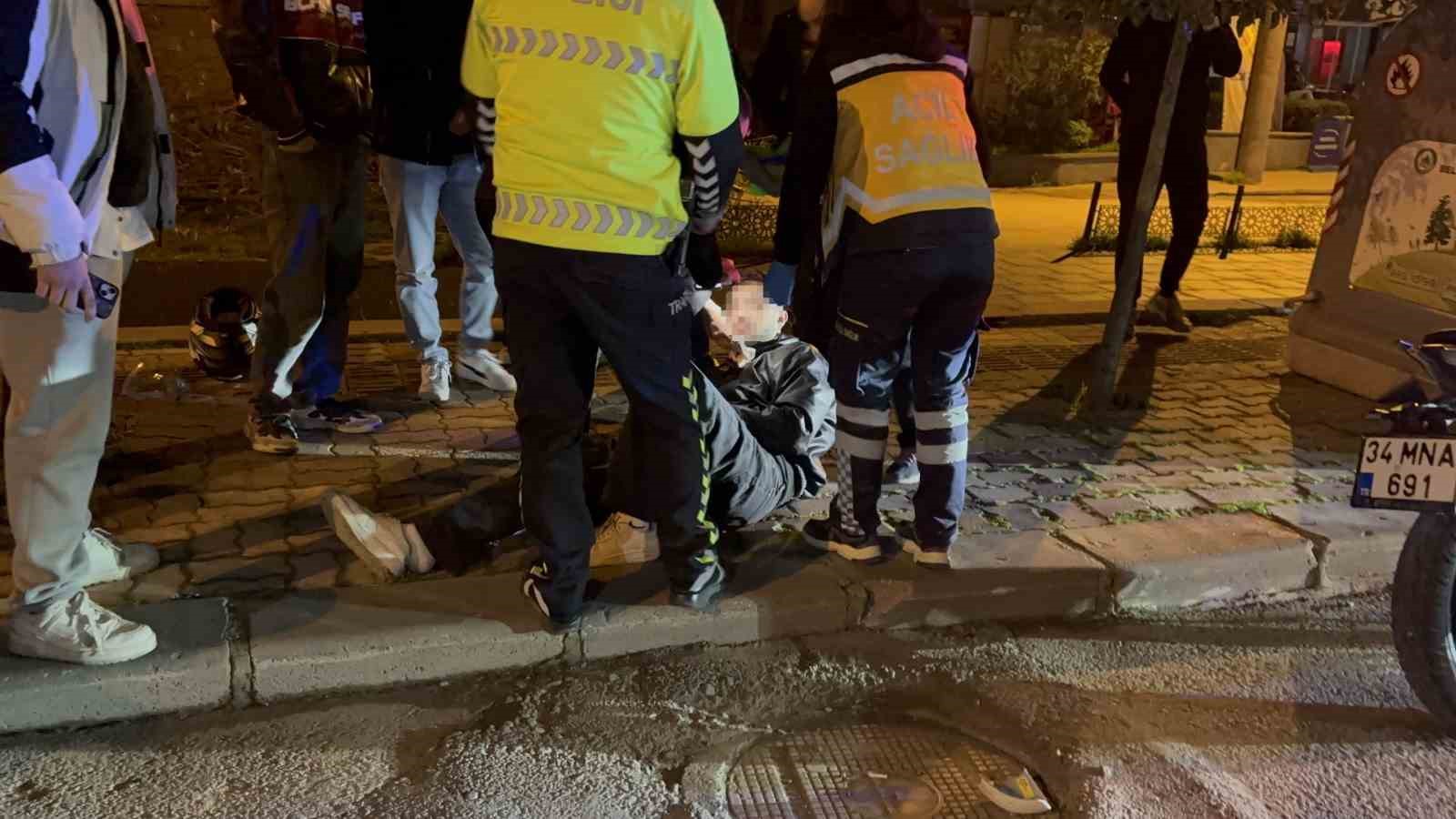 edirnede alkollu motosiklet surucusu otomobille carpisti 1 yarali 5 zBb5HtK4