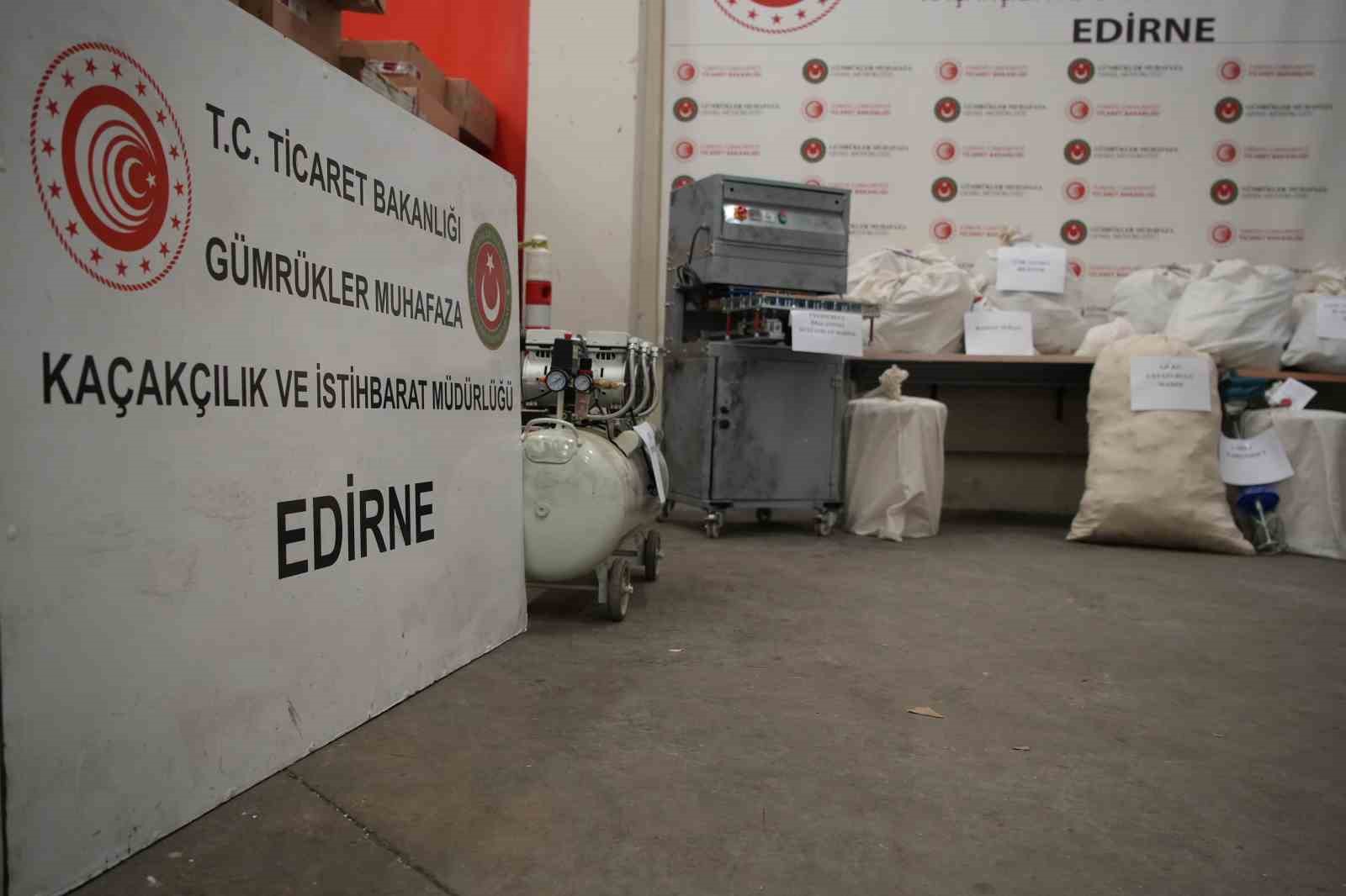 edirnede evini uyusturucu imalathanesine cevirmis operasyonda 117 kilo uyusturucu ele gecirildi 7 h6Gpw6l4