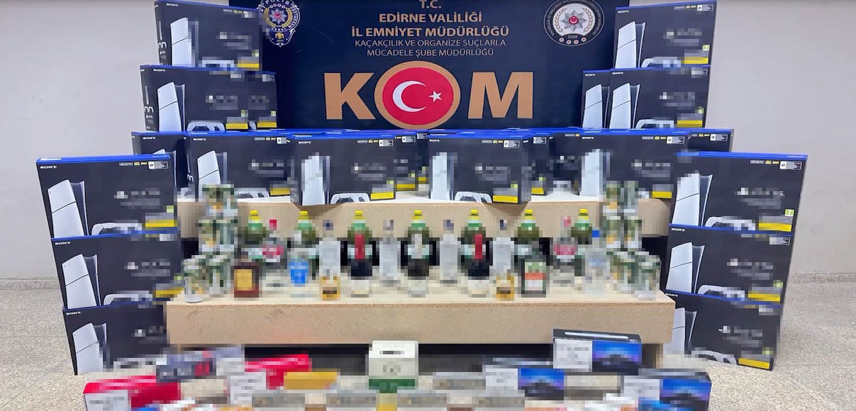 edirnede milyonluk kacak urunler polis operasyonuyla yakalandi 1 rgUkTRIl