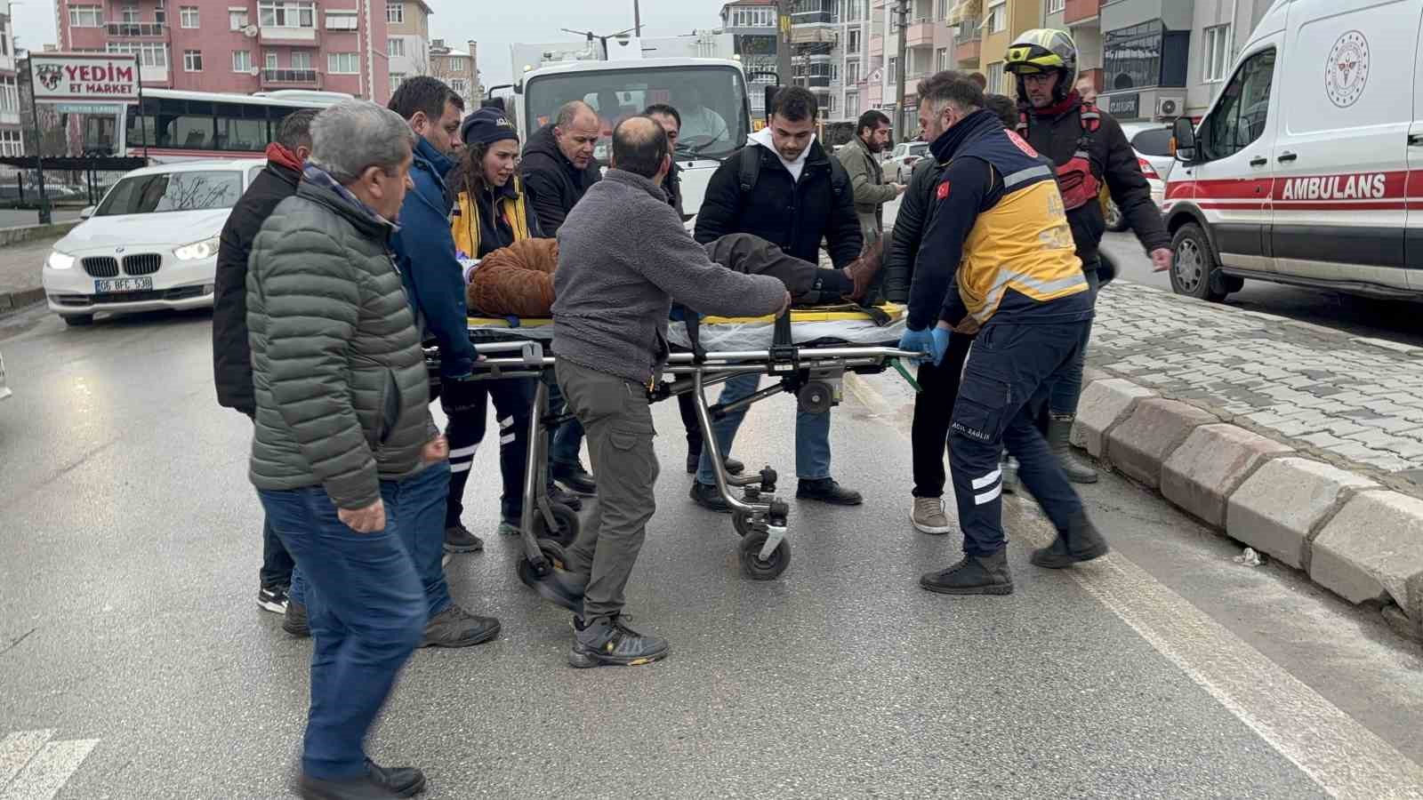edirnede motosikletin yasli adama carpmasi kamerada 2 5elCCvKr