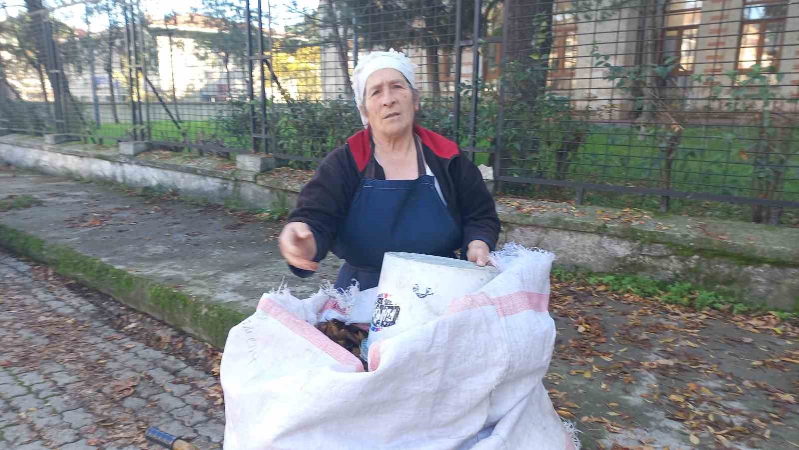 edirnede yasli kadin 34 yildir sonbaharda dusen yapraklari gubreye donusturuyor 0 zvJM77bm