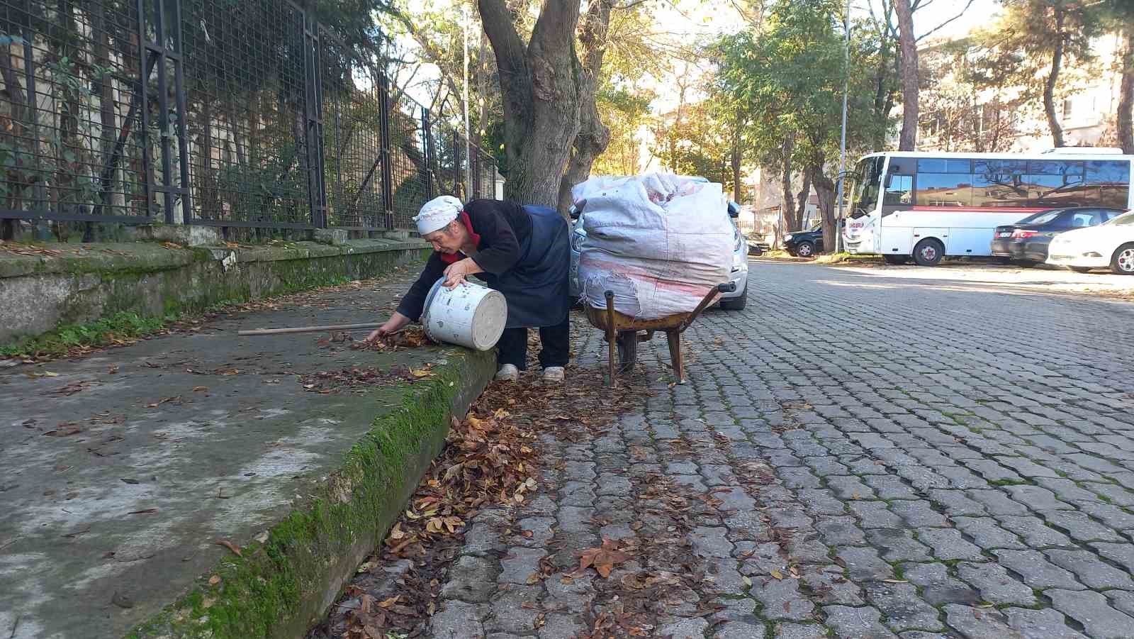 edirnede yasli kadin 34 yildir sonbaharda dusen yapraklari gubreye donusturuyor 4 hlK3gtcT