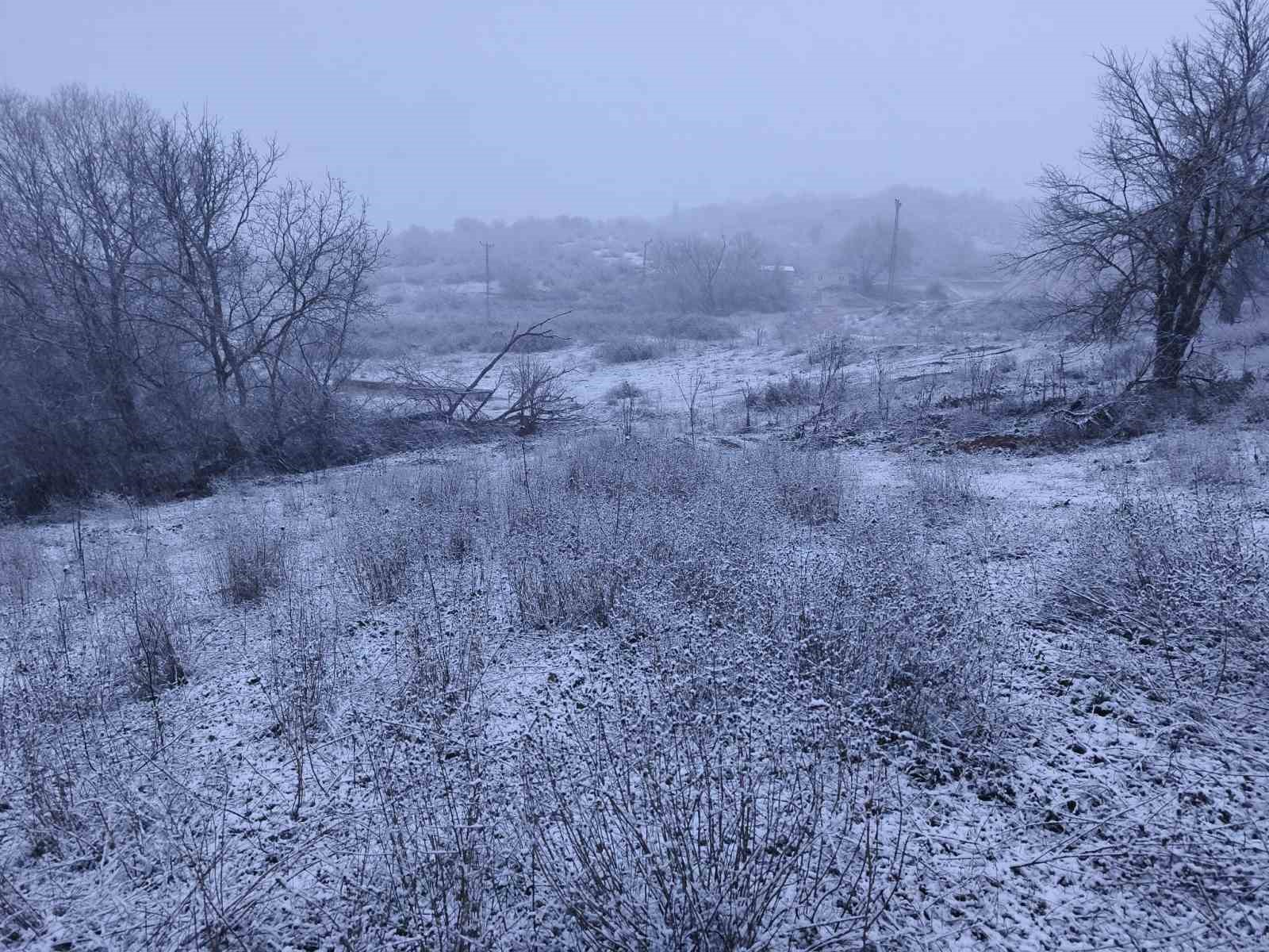 edirnenin hamzabeyli koyunde kar yagisi basladi 0 zZJuCvFZ