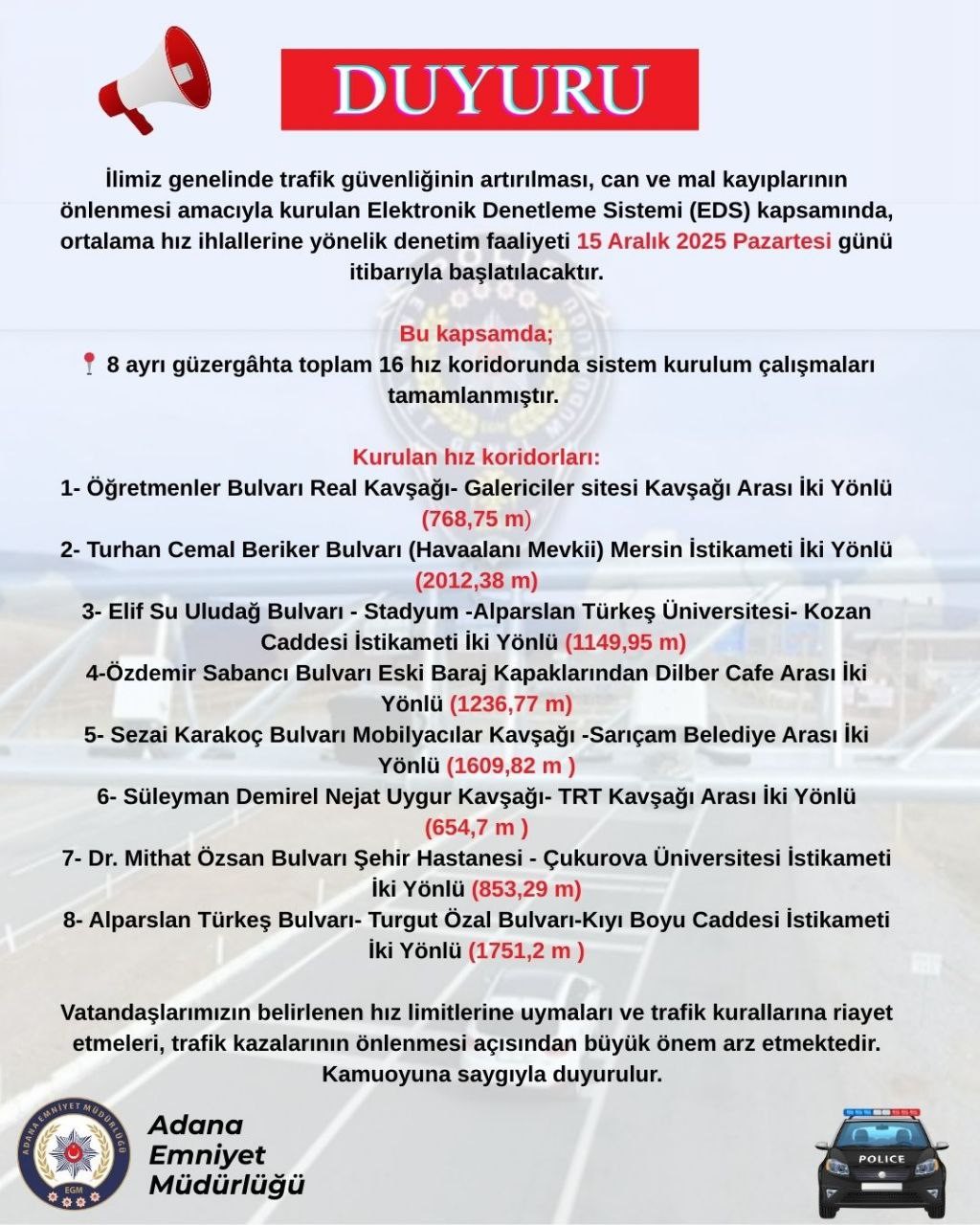 edsli hiz kontrolu yarin basliyor 0 nI4HXisP