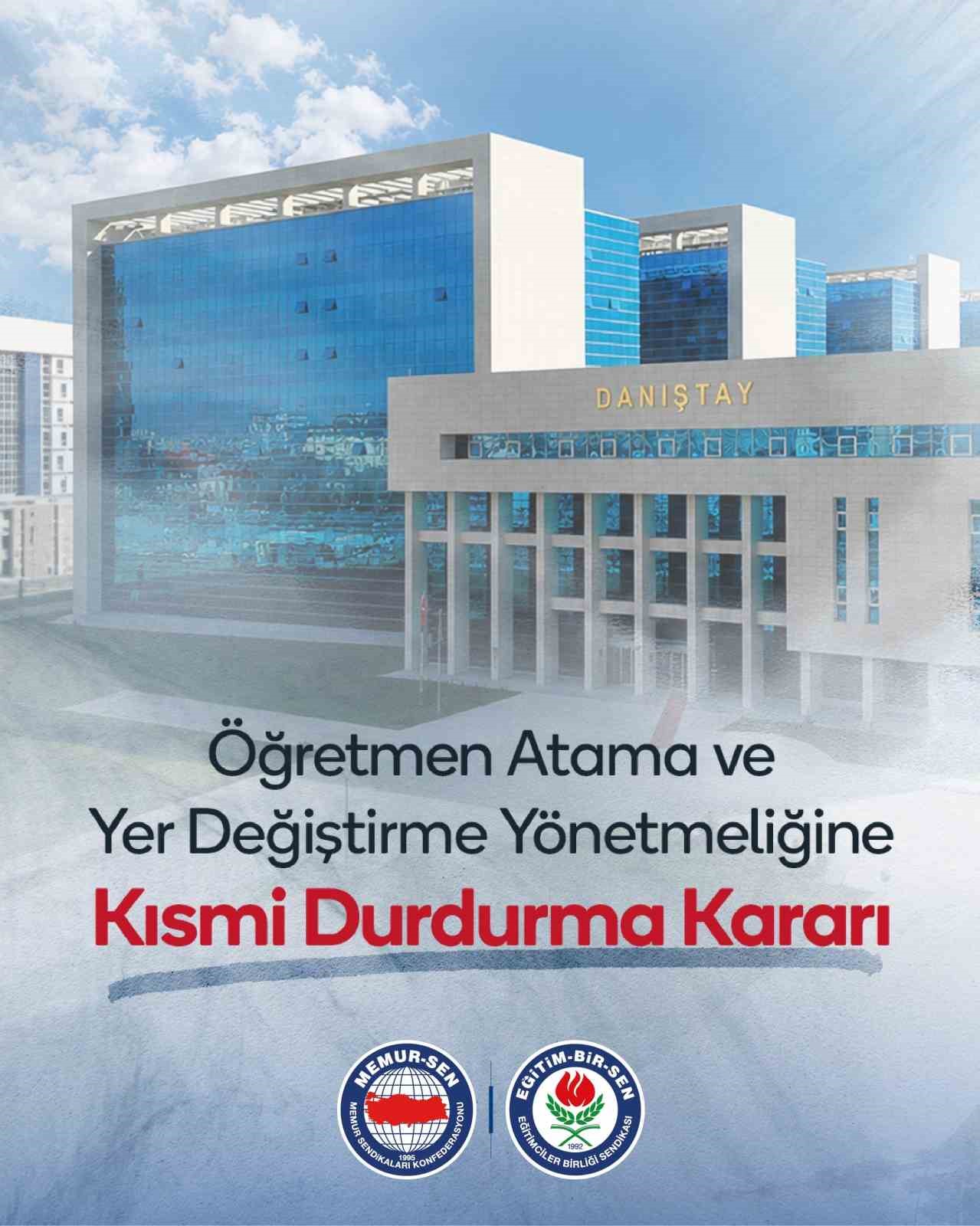 egitim bir senin atama ve yer degistirme yonetmeligine actigi davada danistaydan kismi durdurma karari 0 nQchhiAT