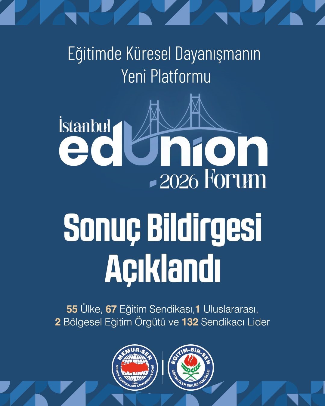 Eğitim Bir-Sen’in katılımıyla gerçekleşen İstanbul Edunıon Forum 2026 Sonuç Bildirgesi açıklandı" 7 egitim bir senin katilimiyla gerceklesen istanbul edunion forum 2026 sonuc bildirgesi aciklandi 3 AgDiytdO