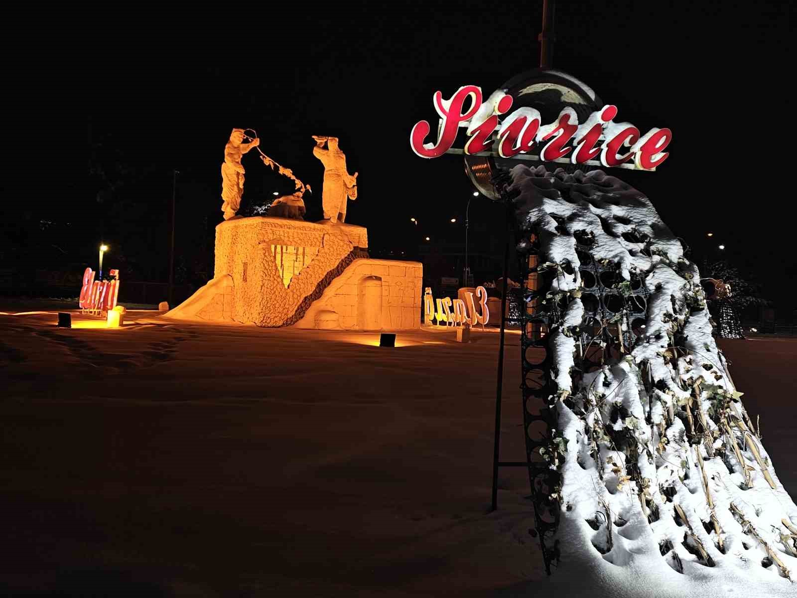 elazig caydacira kavsaginda kar manzarasi 0