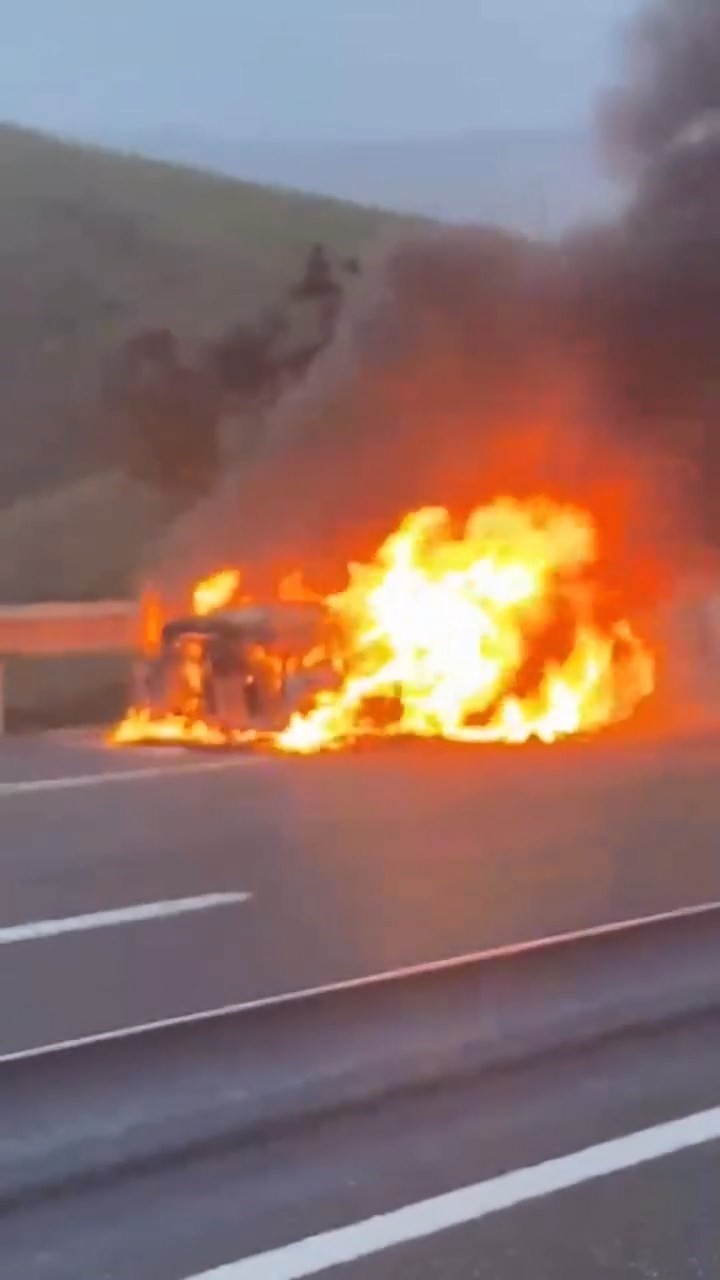 elazigda seyir halindeki otomobil alev topuna dondu 1 Ze45Kej2