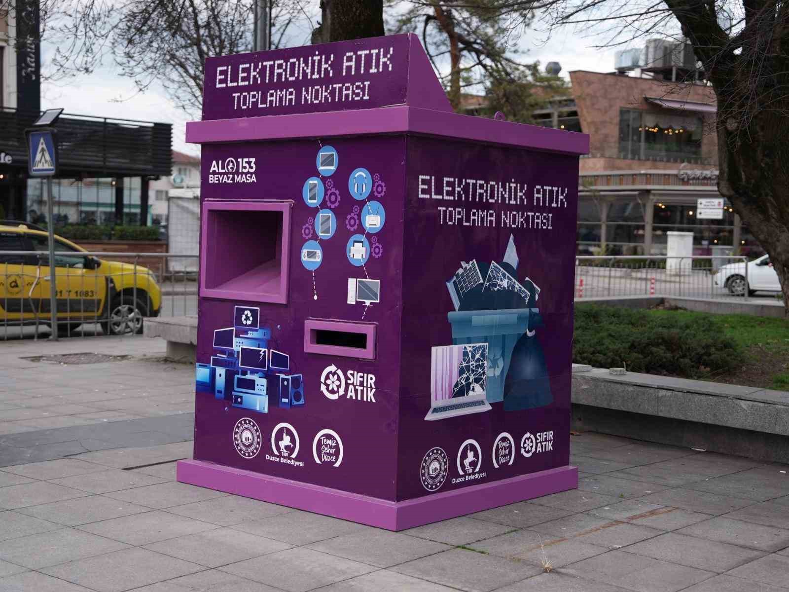 elektronik atiklar cope degil atik kumbarasina 1 biLipAOU