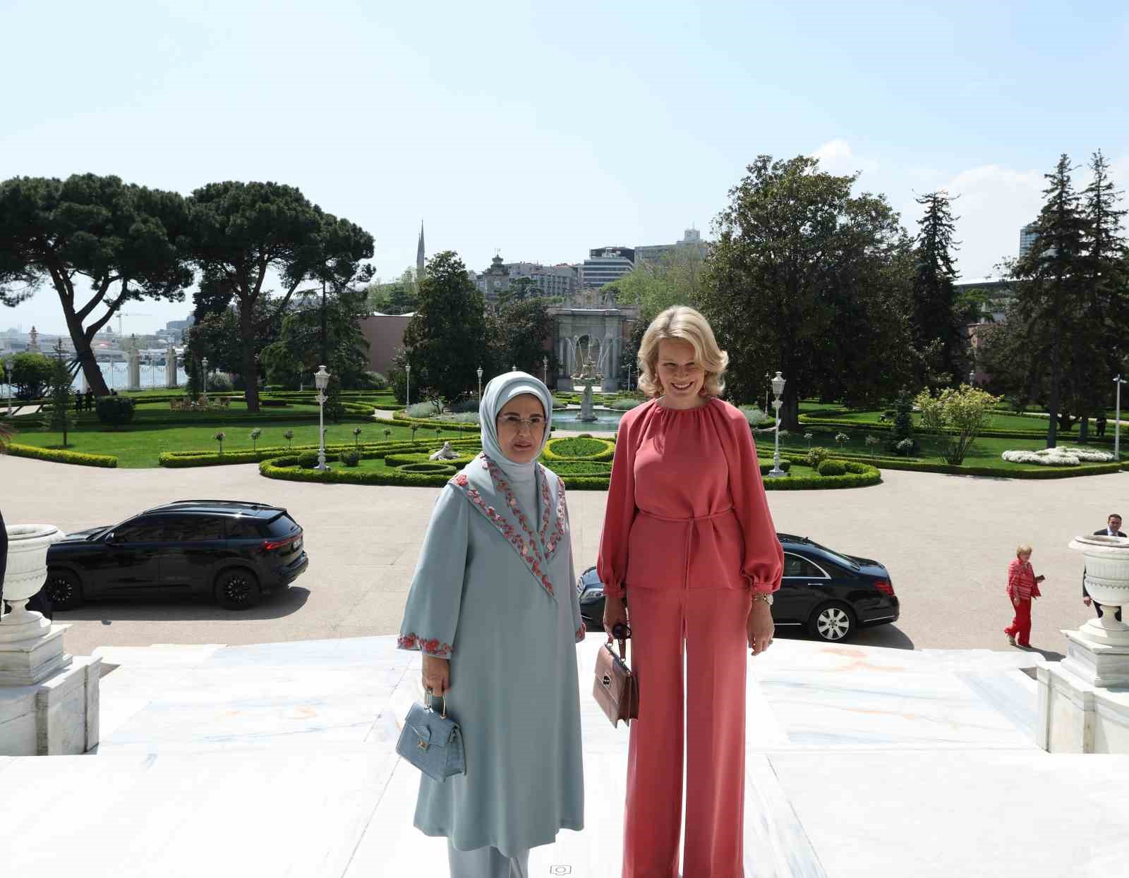 Emine Erdoğan, Belçika Kraliçesi Mathilde ile bir araya geldi 17 emine erdogan belcika kralicesi mathilde ile bir araya geldi 13