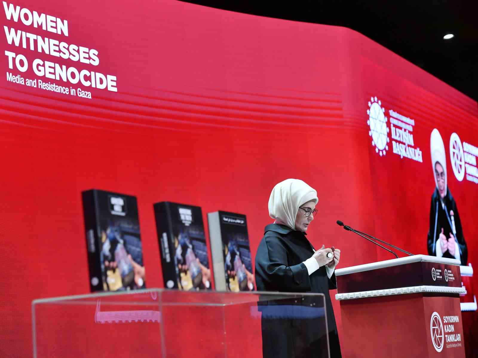 emine erdogan soykirimin kadin taniklari gazzede medya ve direnis programinin acilisinda konustu 18 P623yY4Y