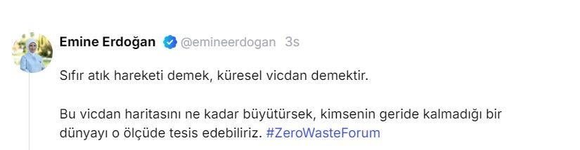 emine erdogandan uluslararasi sifir atik forumu paylasimi 1 YzT9KSRy